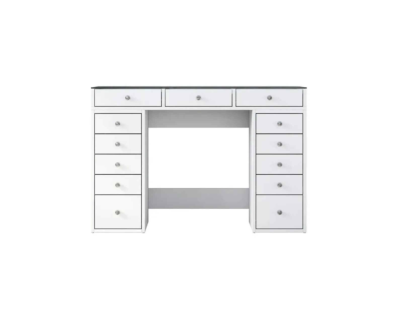 Ramender sminkbord vit