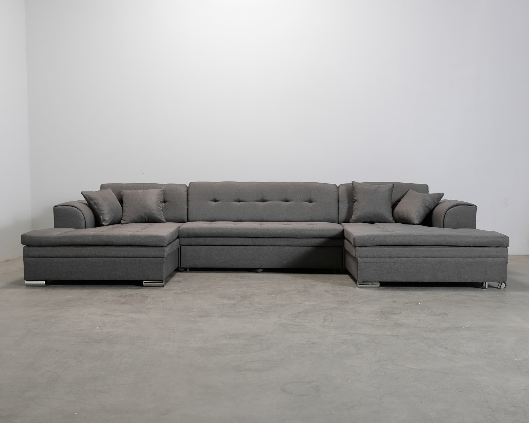 Ventolia U-bäddsoffa grå