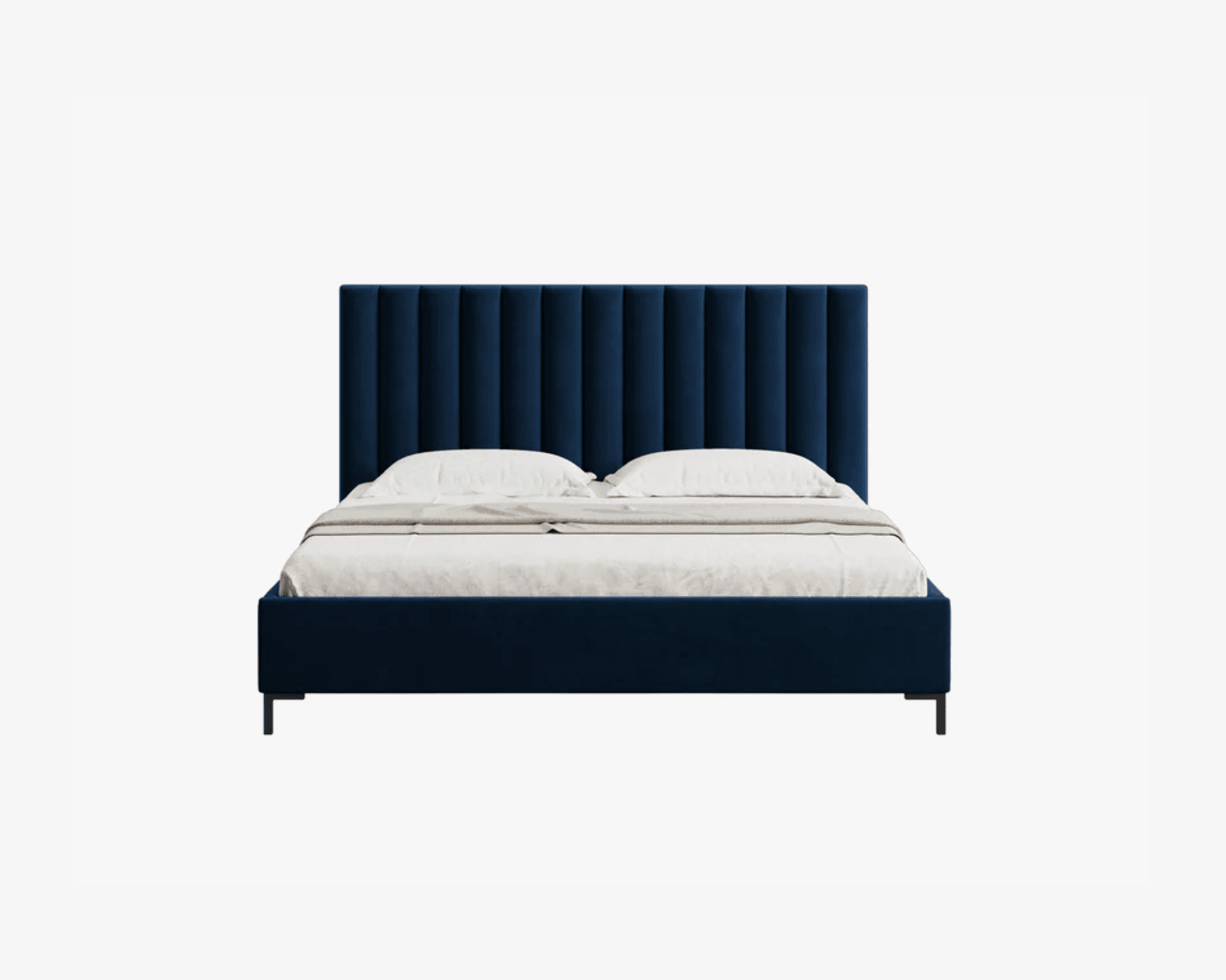 Micadoni Allison säng med förvaring 160 x 200 cm mörkblå