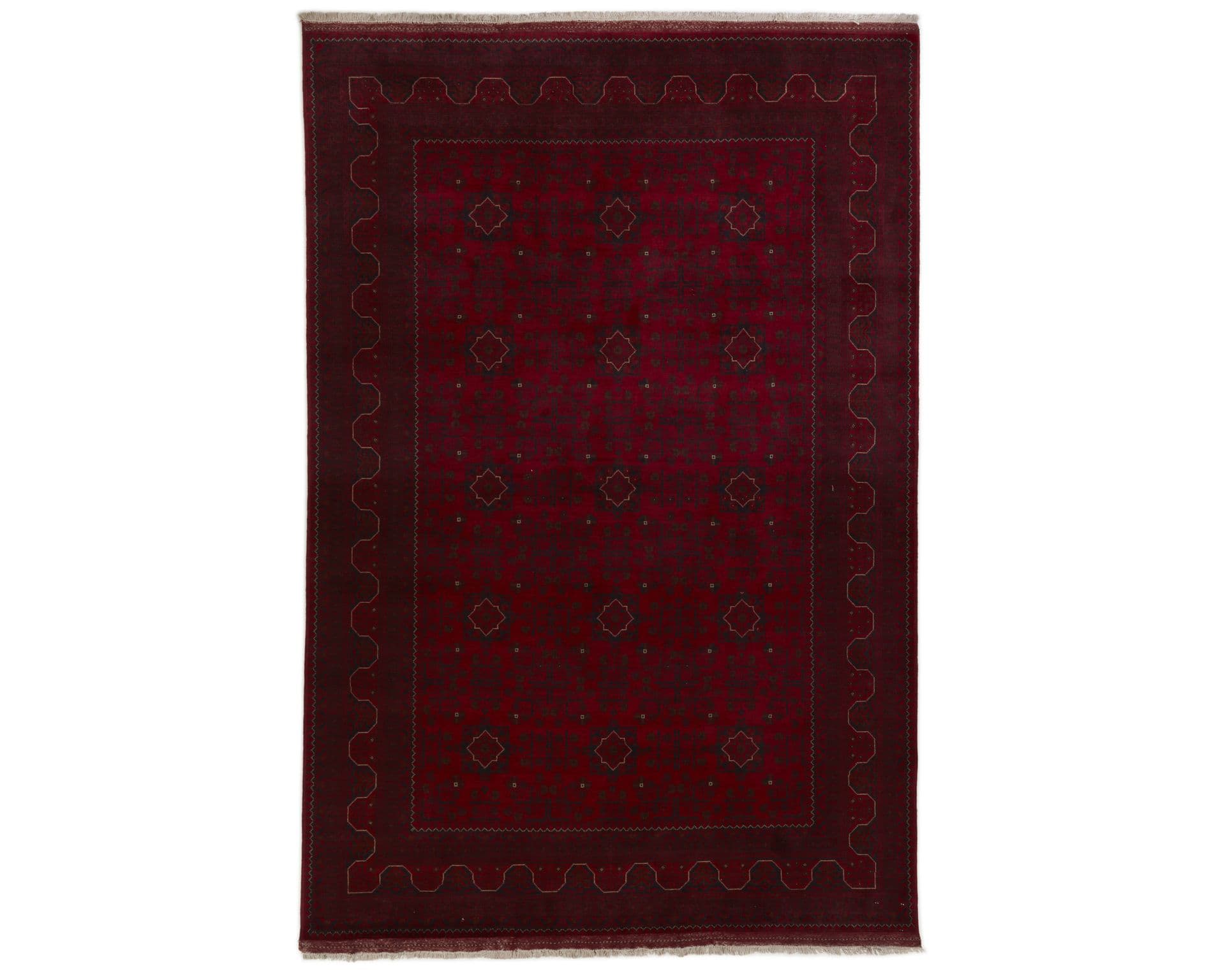 Old Afghan orientalisk matta 196 x 290 cm