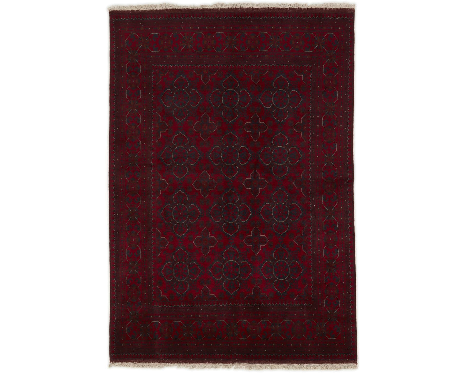 Old Afghan orientalisk matta 154 x 200 cm