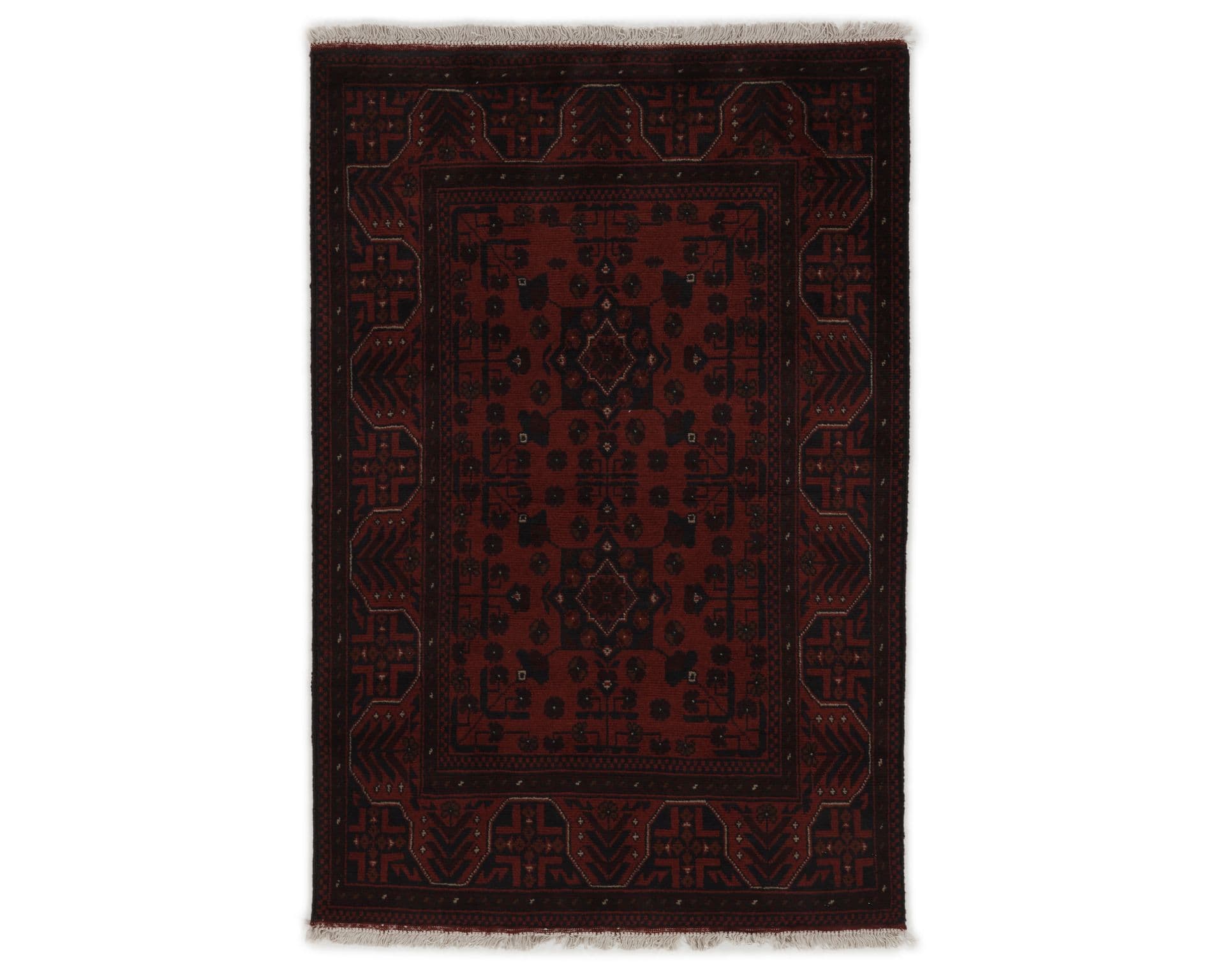 Old Afghan orientalisk matta 101 x 148 cm