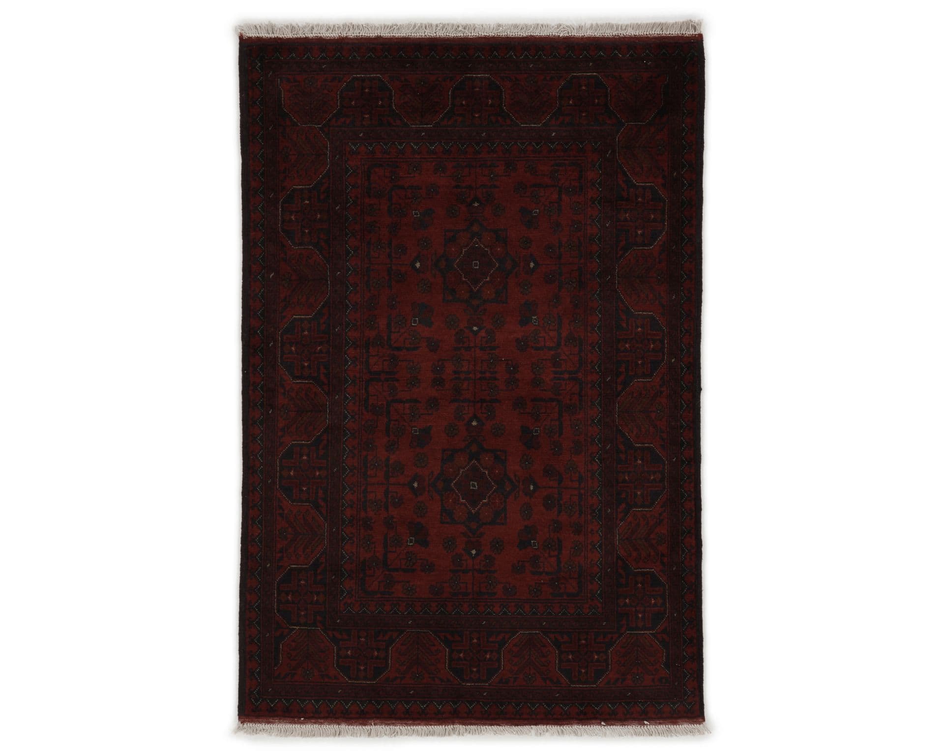 Old Afghan orientalisk matta 102 x 151 cm