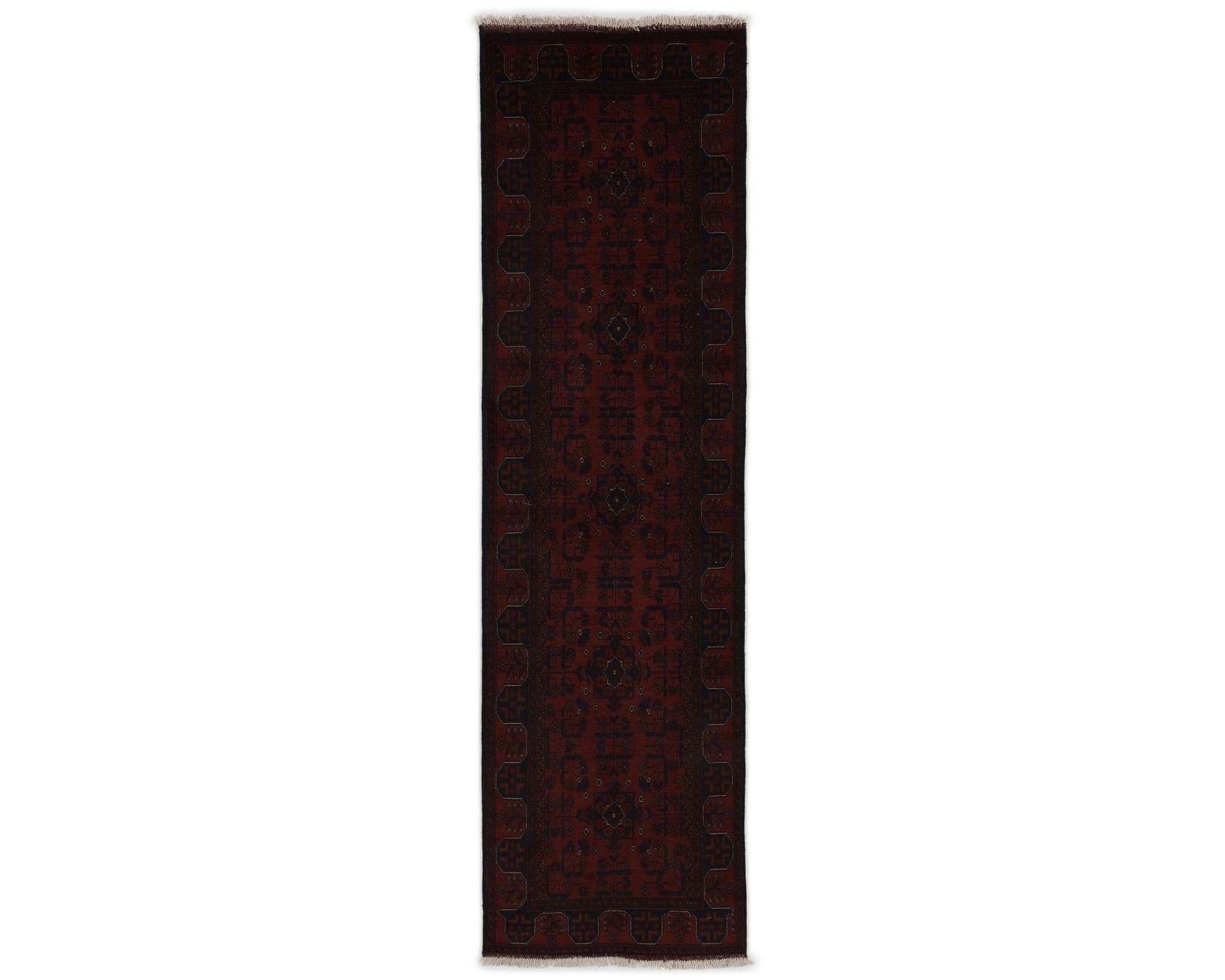 Old Afghan orientalisk matta 83 x 288 cm