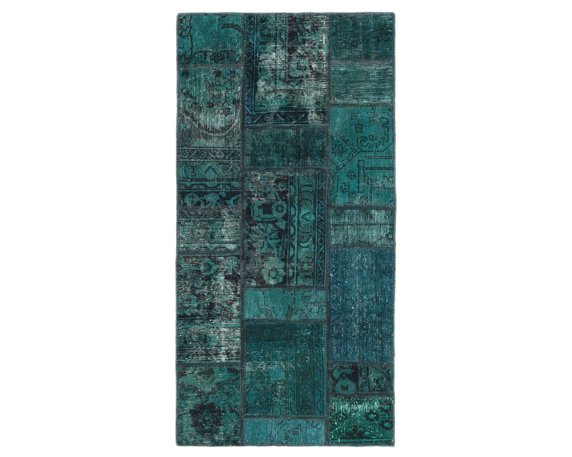 Vintage Patchwork orientalisk matta 76 x 150 cm