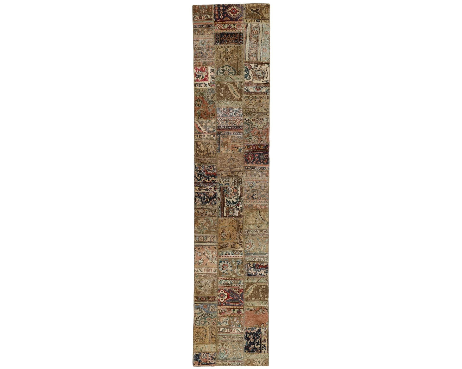 Vintage Patchwork orientalisk matta 81 x 413 cm