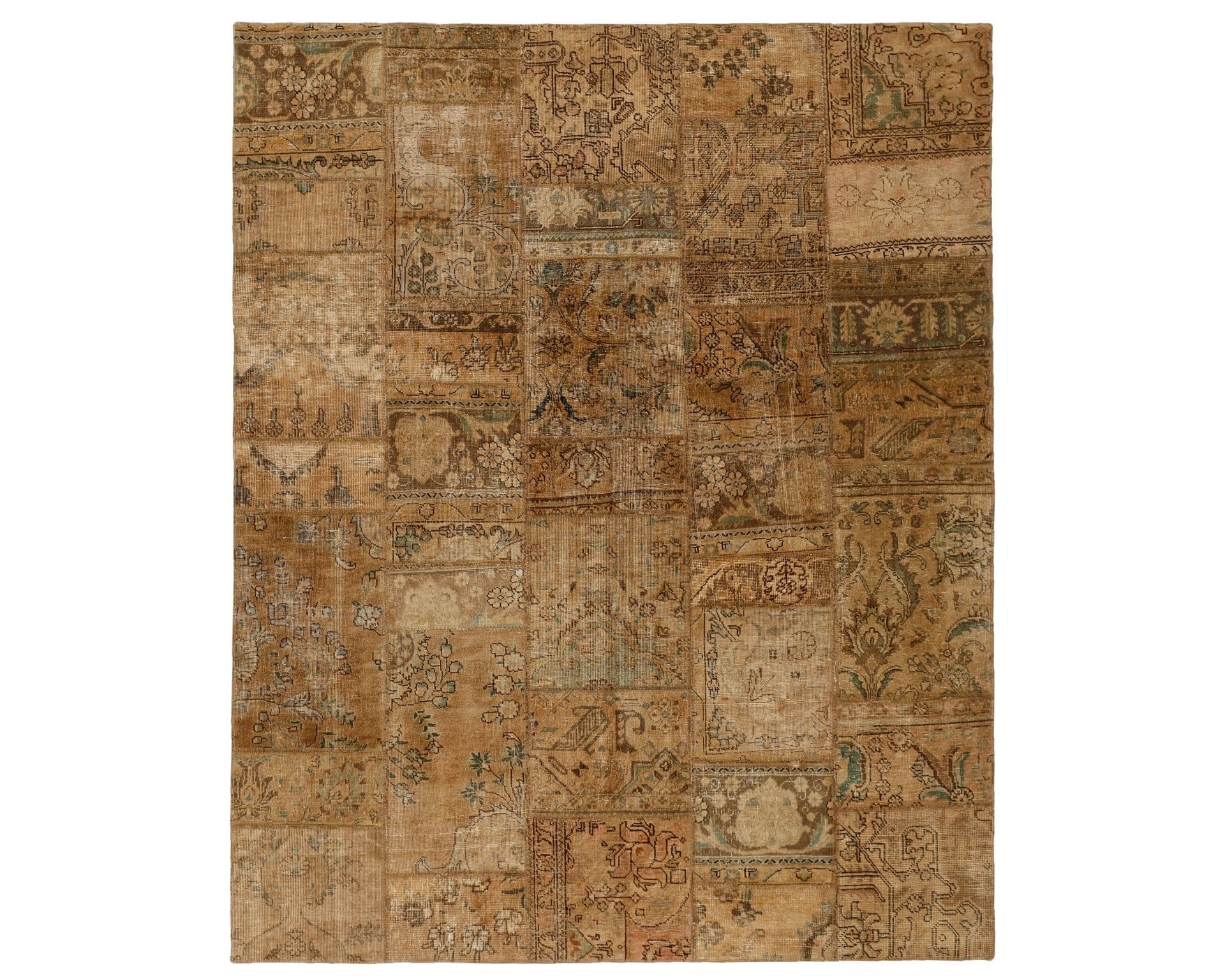 Vintage Patchwork orientalisk matta 208 x 257 cm