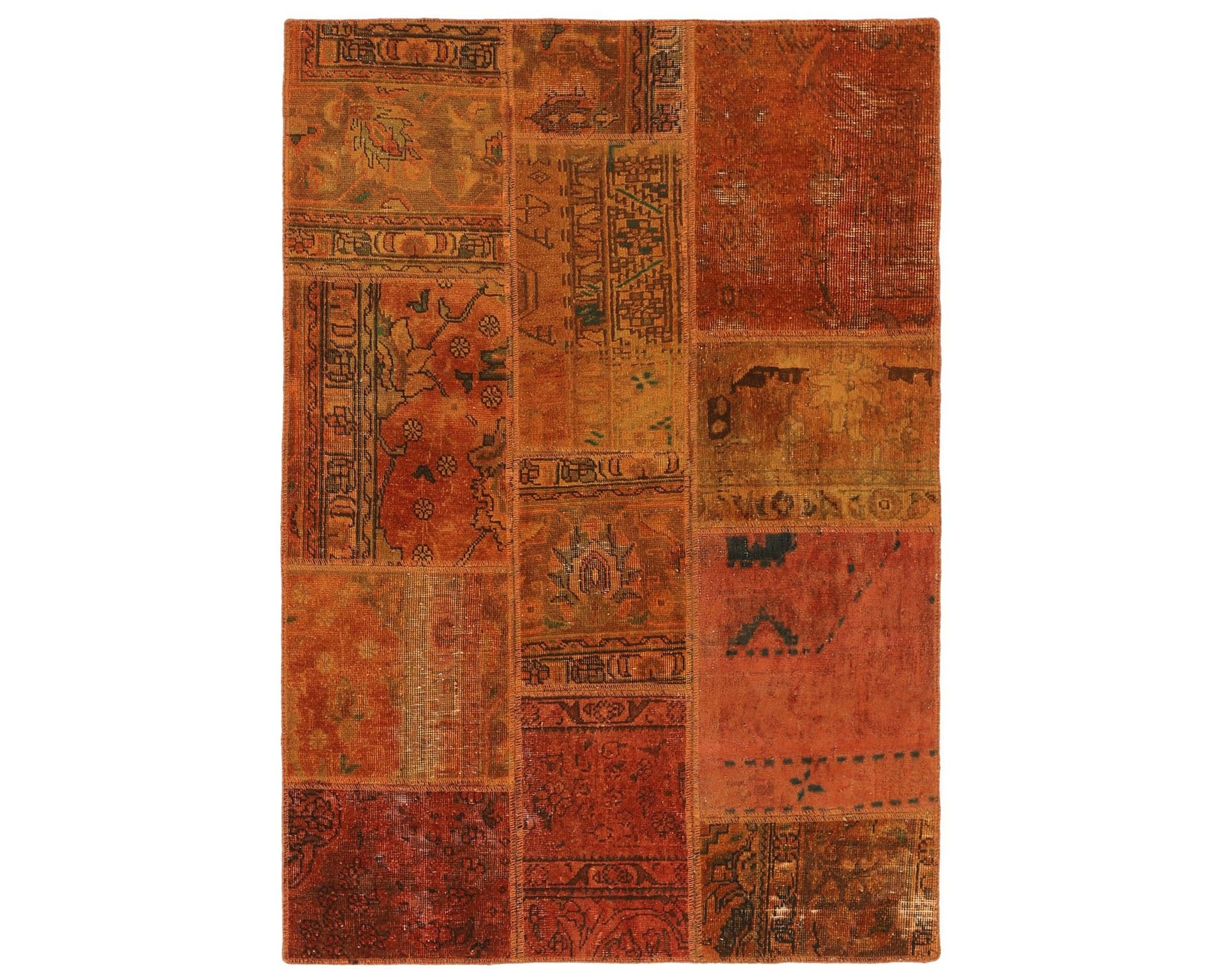 Vintage Patchwork orientalisk matta 104 x 157 cm