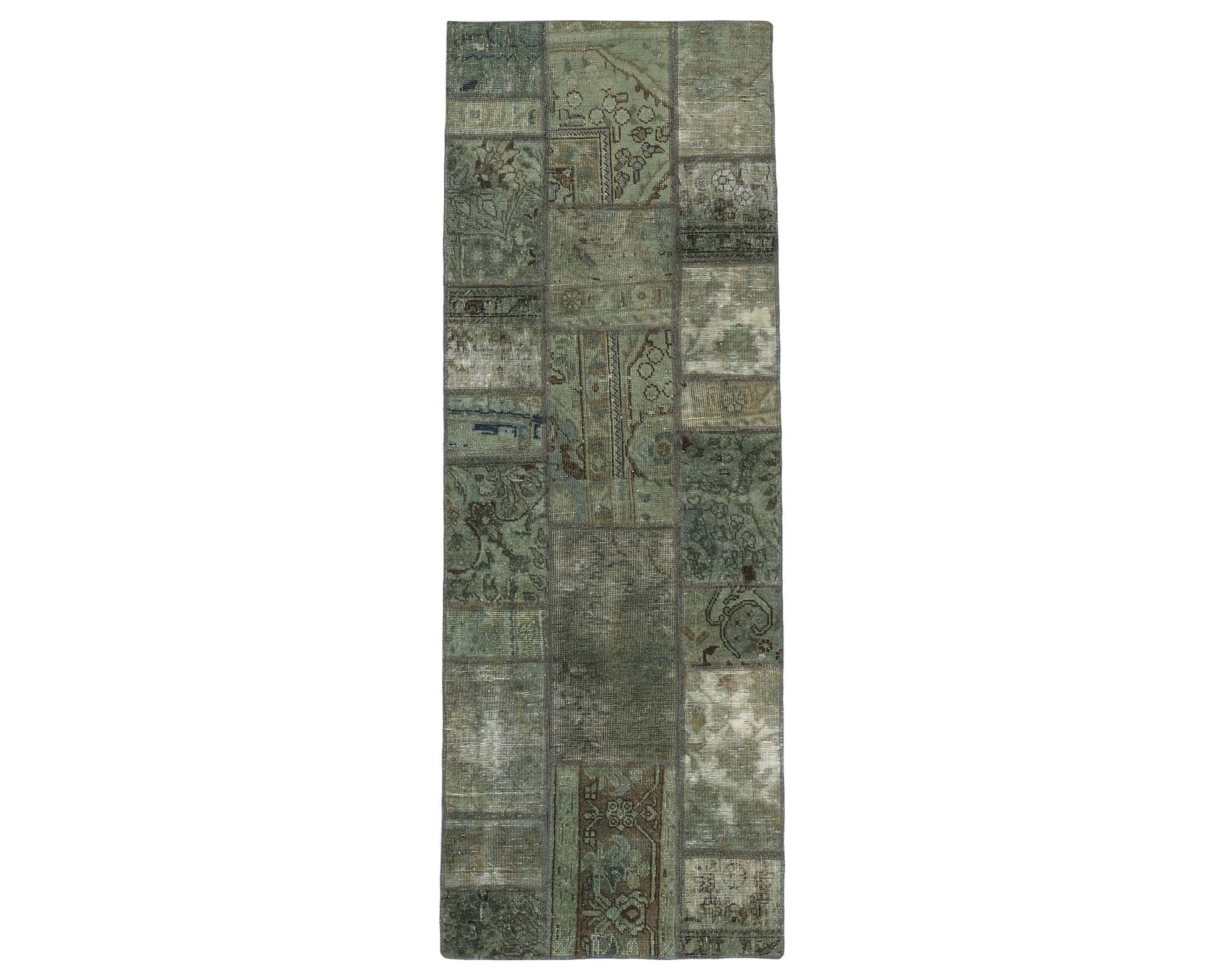Vintage Patchwork orientalisk matta 75 x 203 cm