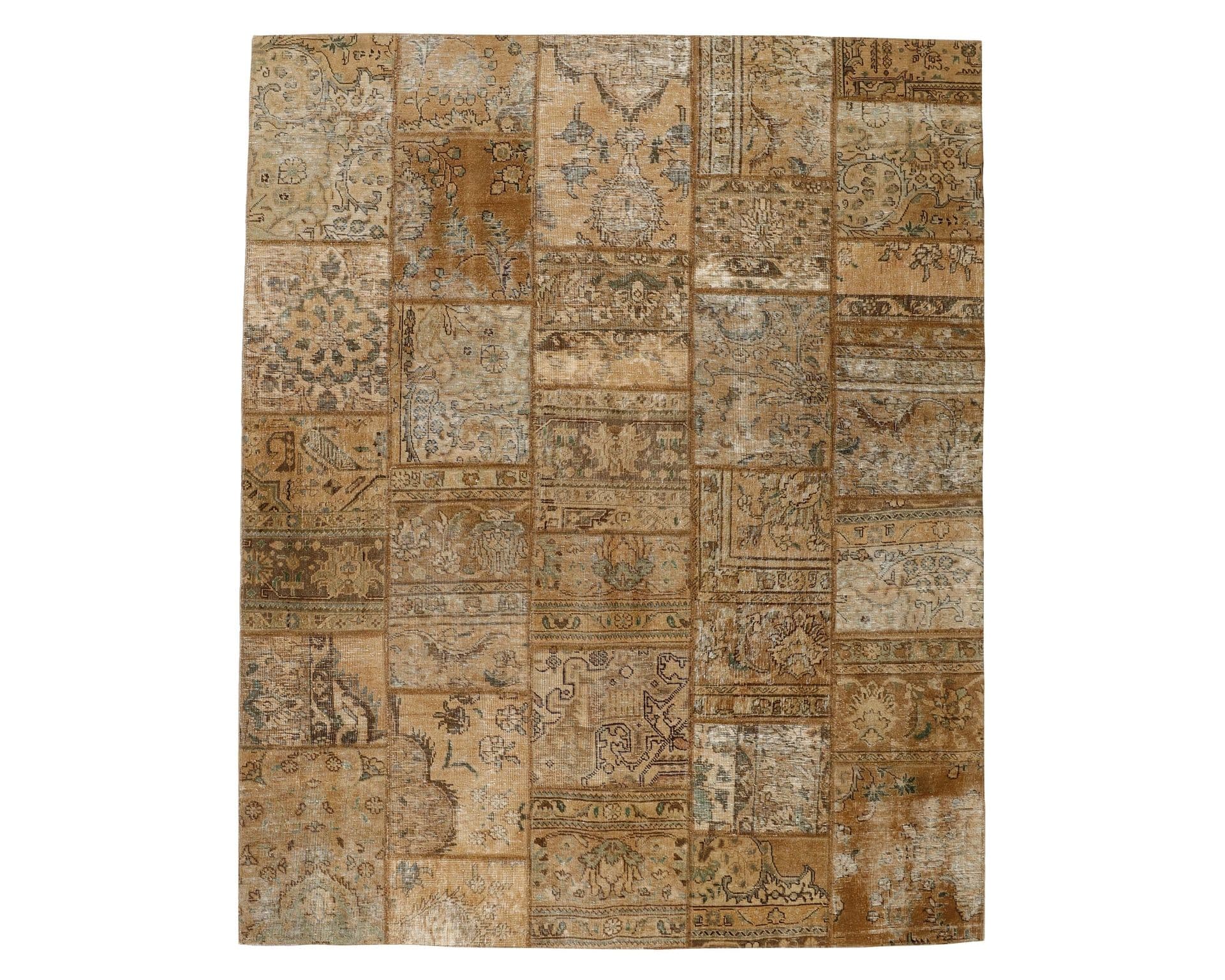 Vintage Patchwork orientalisk matta 205 x 252 cm