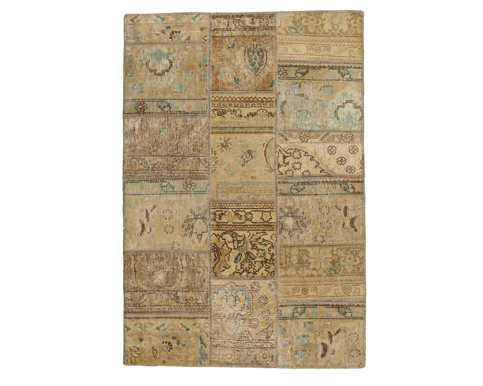 Vintage Patchwork orientalisk matta 104 x 152 cm
