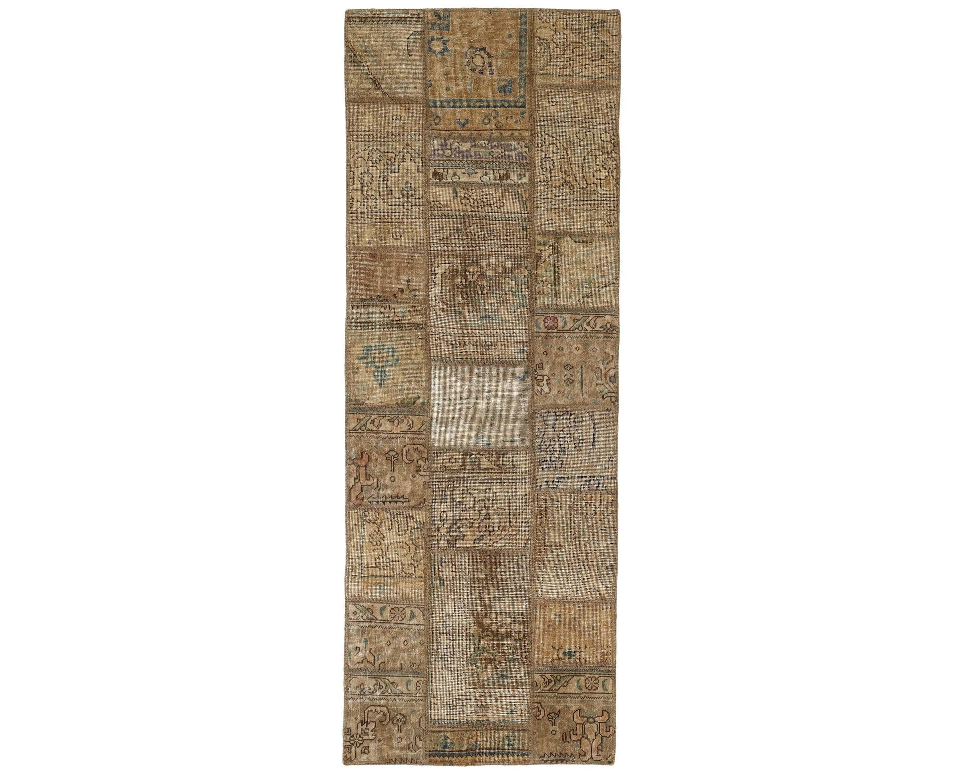 Vintage Patchwork orientalisk matta 75 x 210 cm