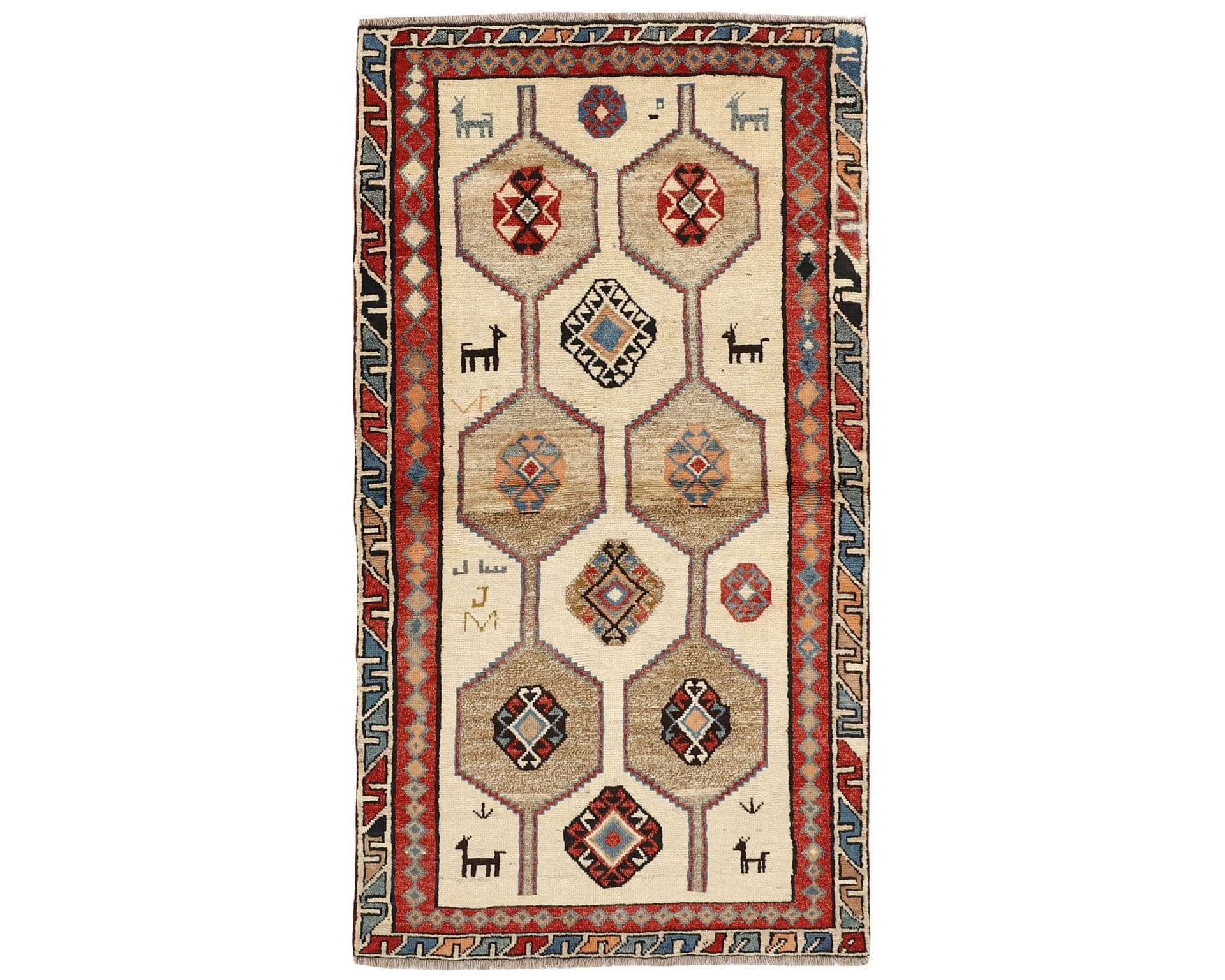 Kashghai orientalisk matta 117 x 216 cm