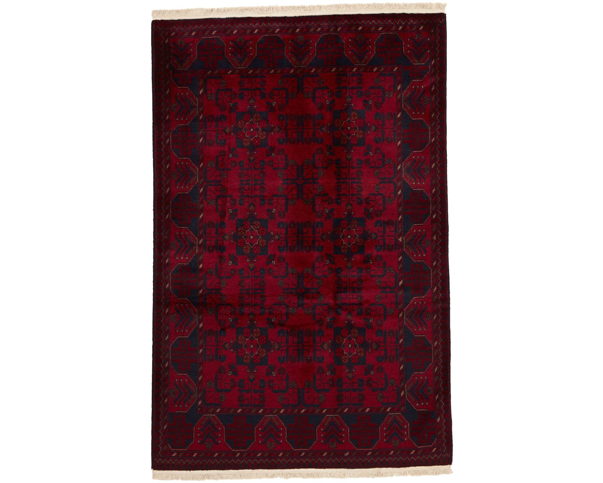 Old Afghan orientalisk matta 125 x 193 cm