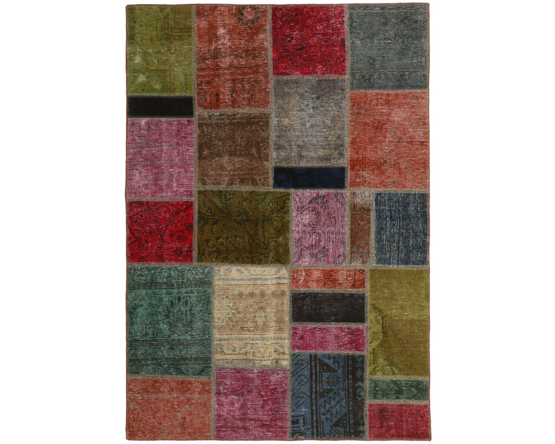 Vintage Patchwork orientalisk matta 139 x 199 cm