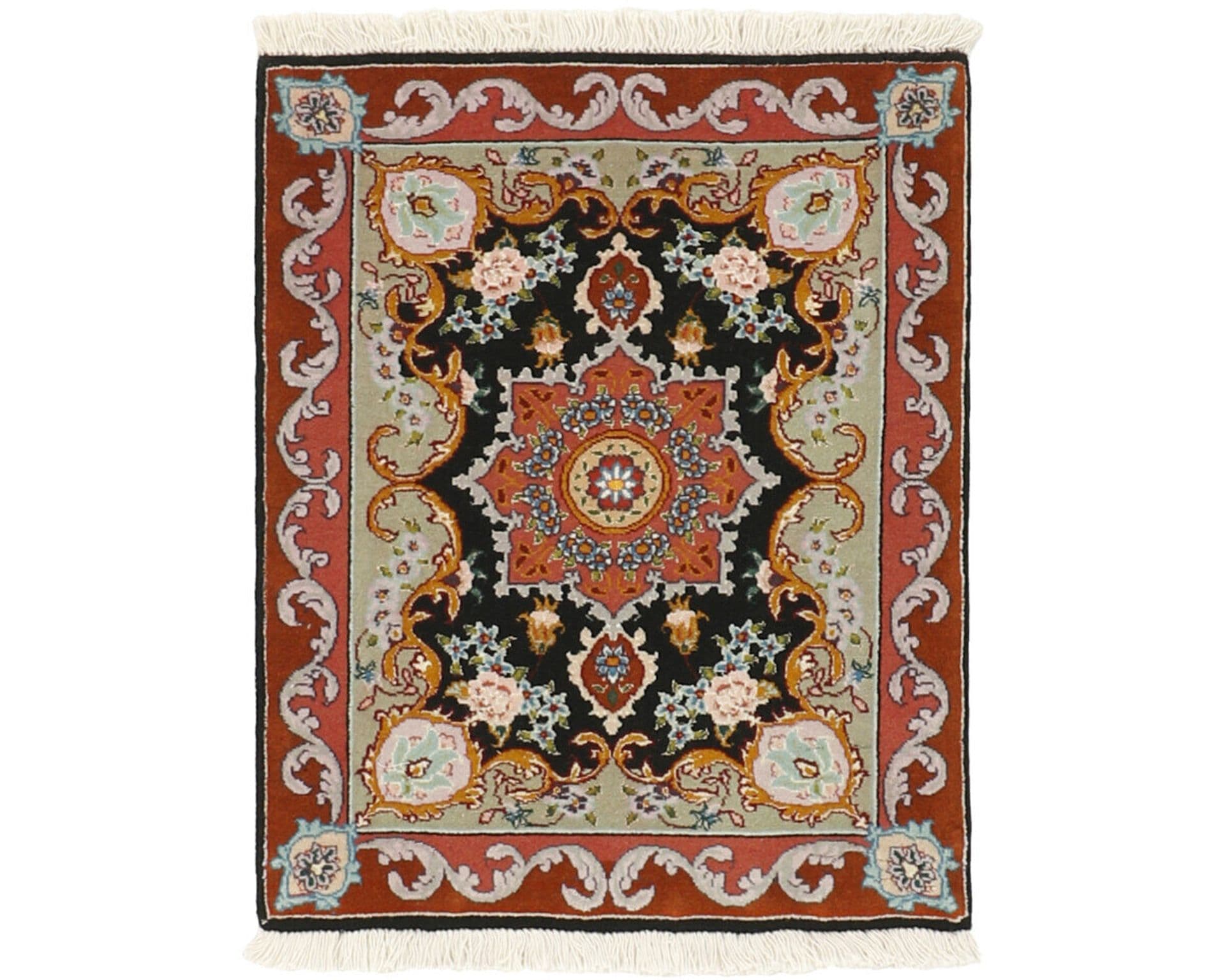 Tabriz 50 orientalisk matta 50 x 63 cm