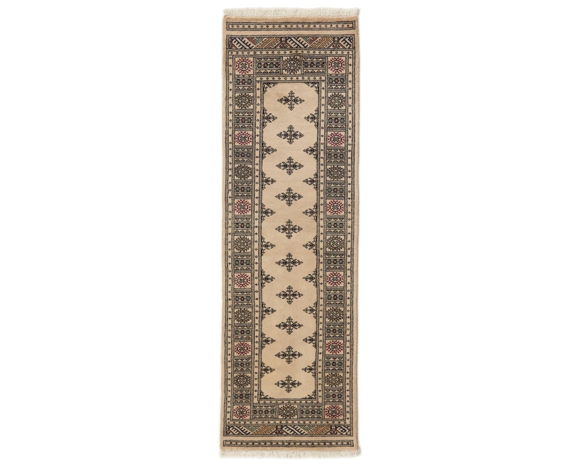 Pakistan handknotted orientalisk matta 74 x 238 cm