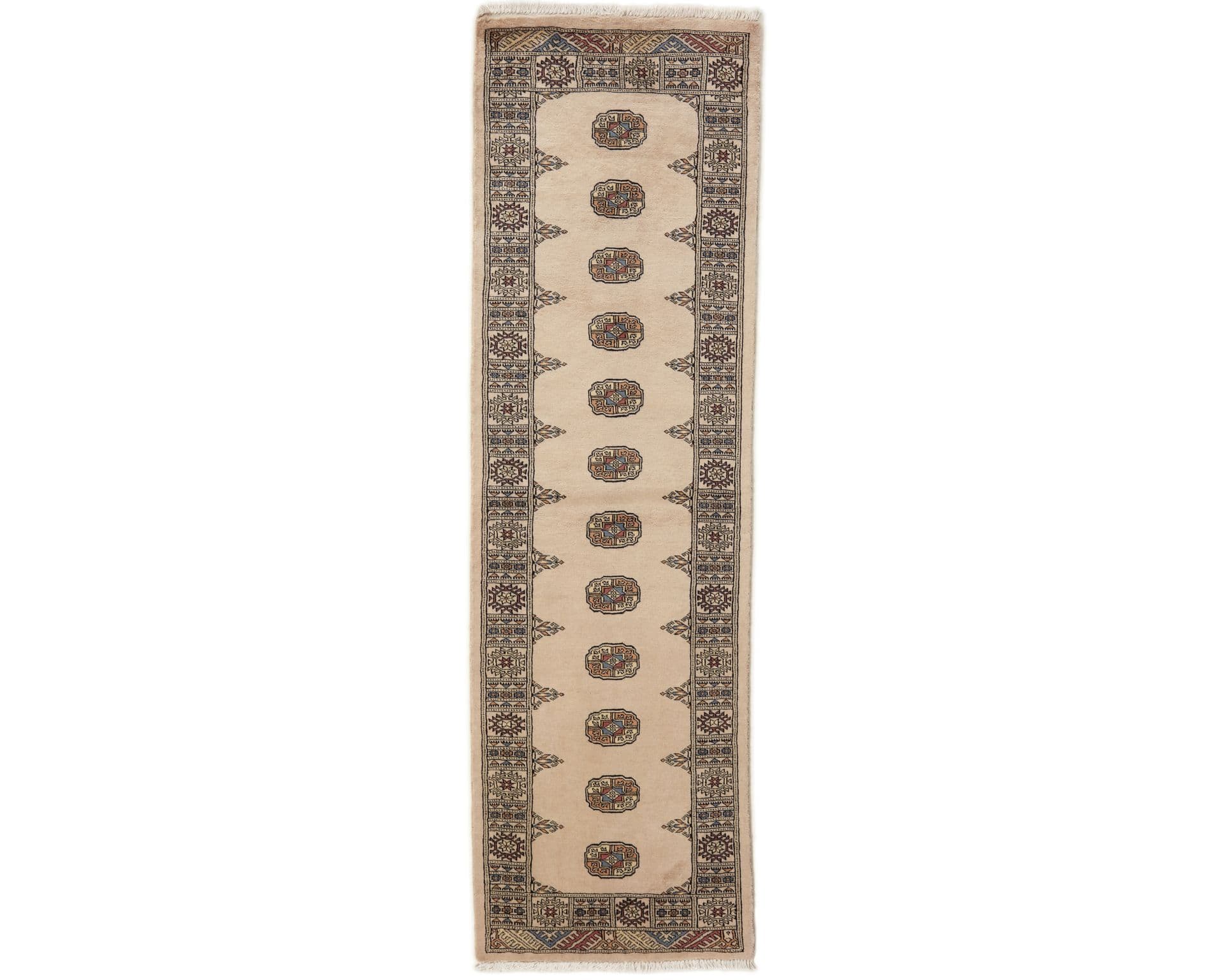 Pakistan handknotted orientalisk matta 77 x 259 cm