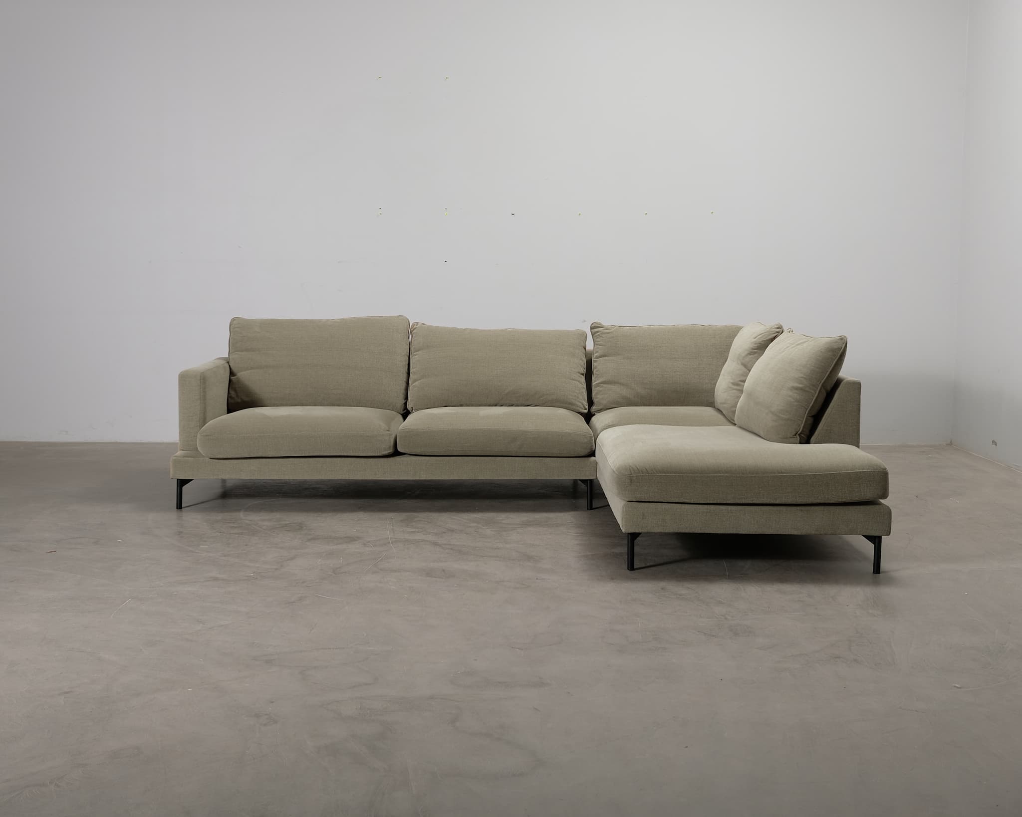 4-sits hörnsoffa grön