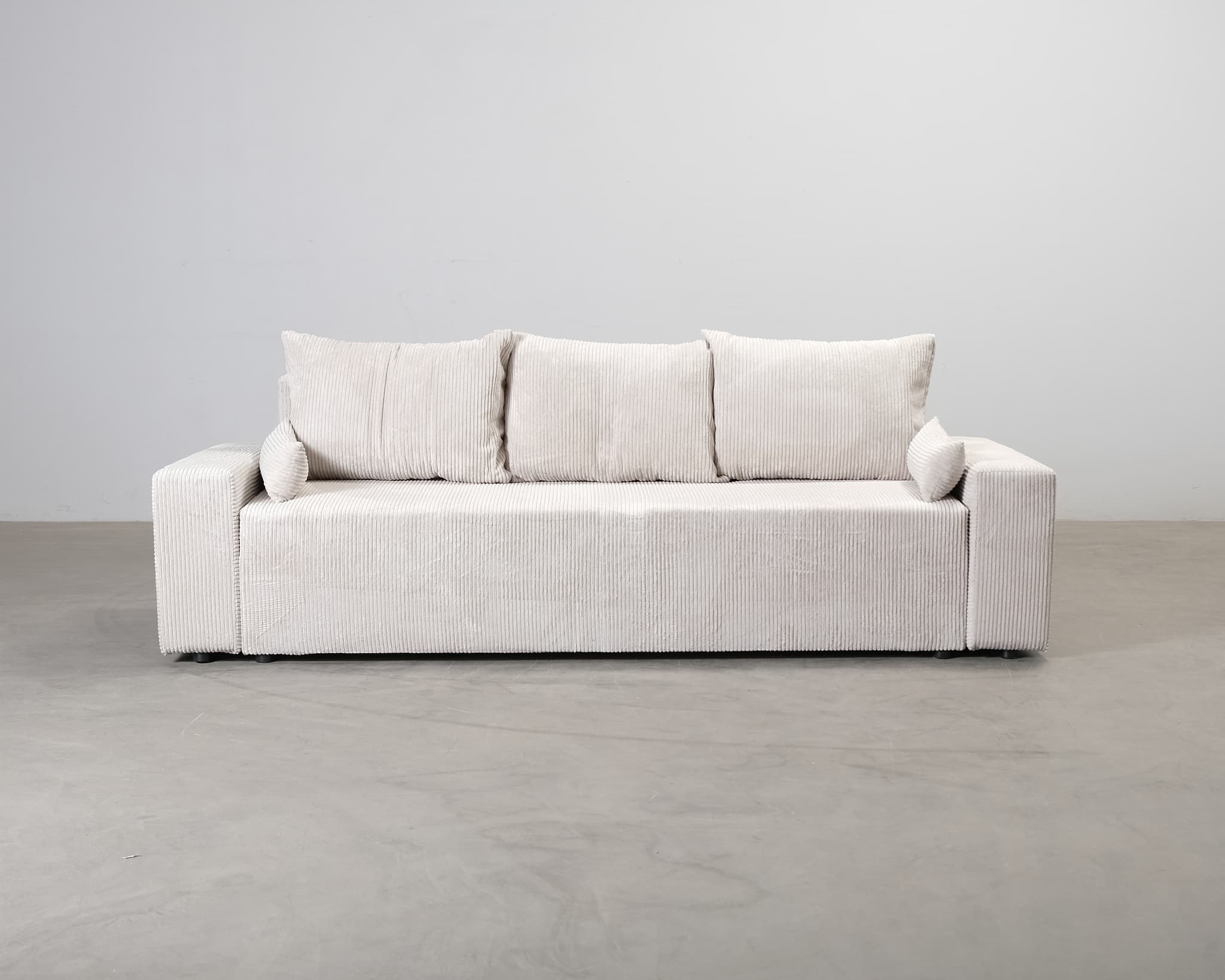 3-sits bäddsoffa ljusbeige