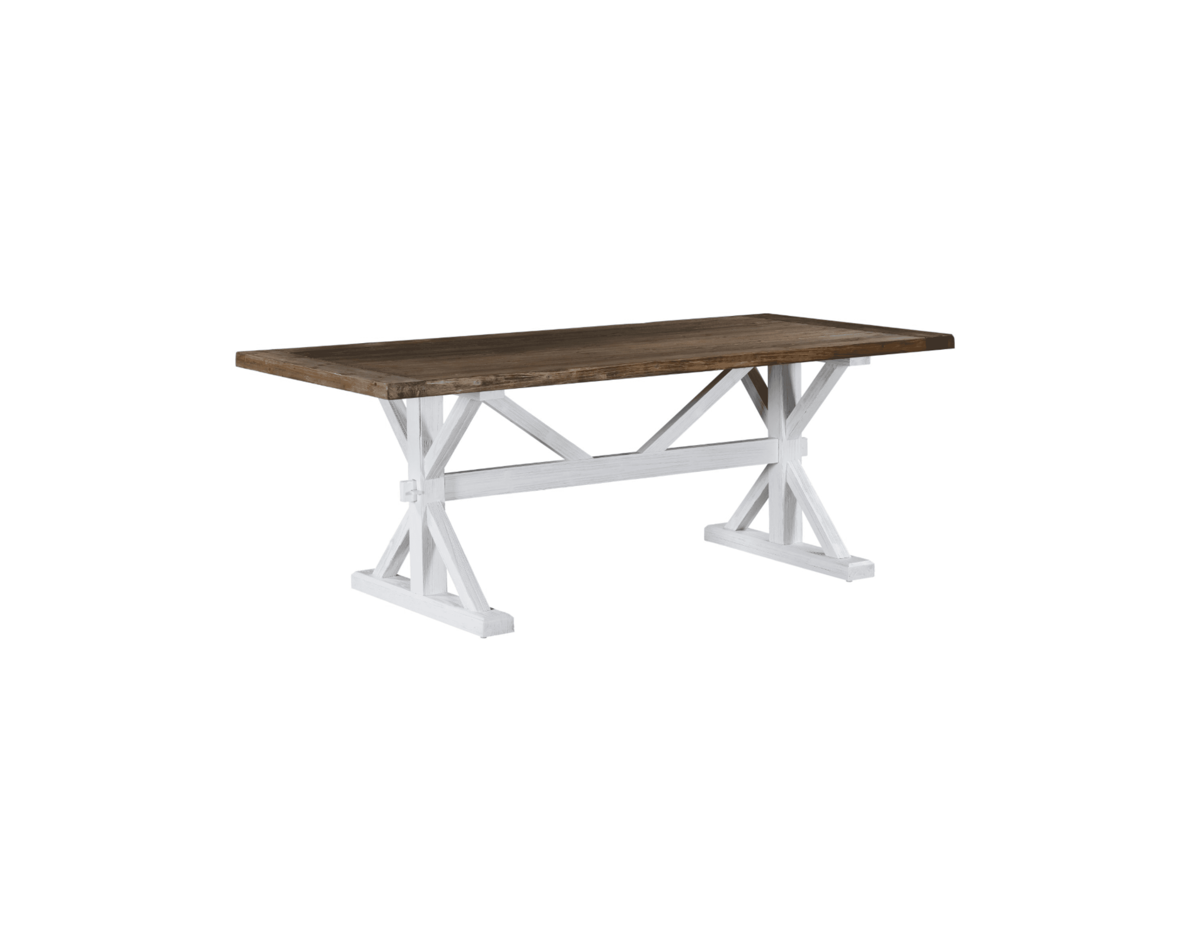 Lyon matbord 200 cm brun / vit