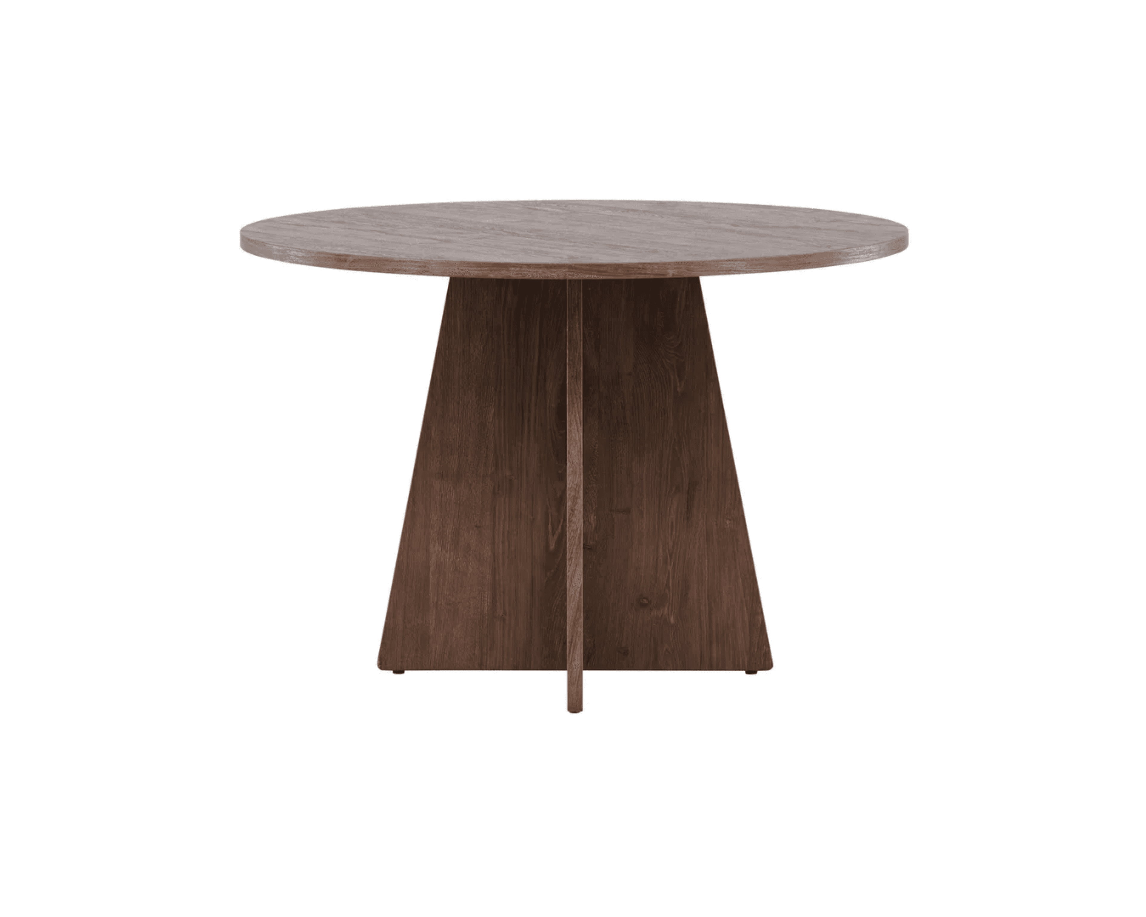 Bootcut matbord ø 110 cm brun