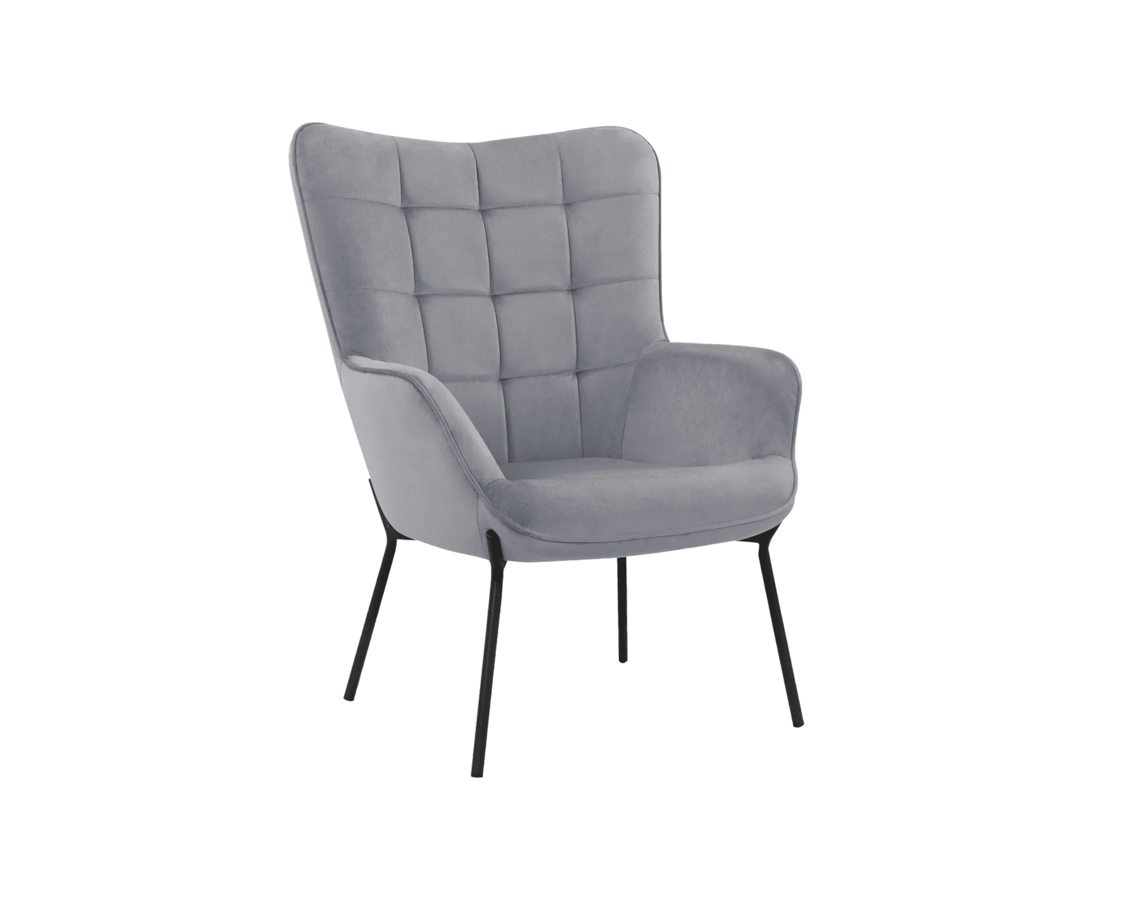 Kageden fåtölj blågrå, set om 2