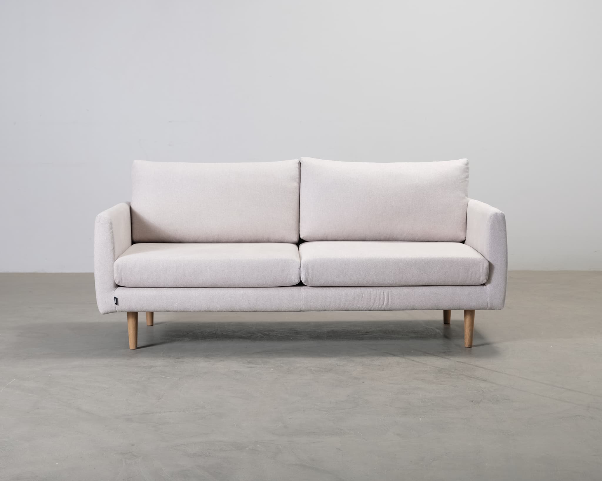 Isku Curve 3-sits soffa ljusbeige