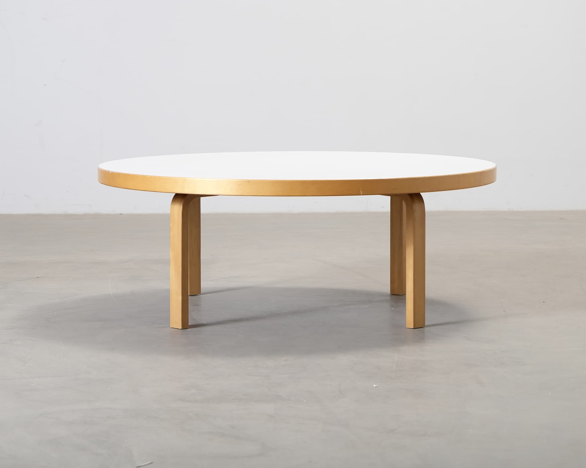 Artek 91 soffbord björk / vit laminat