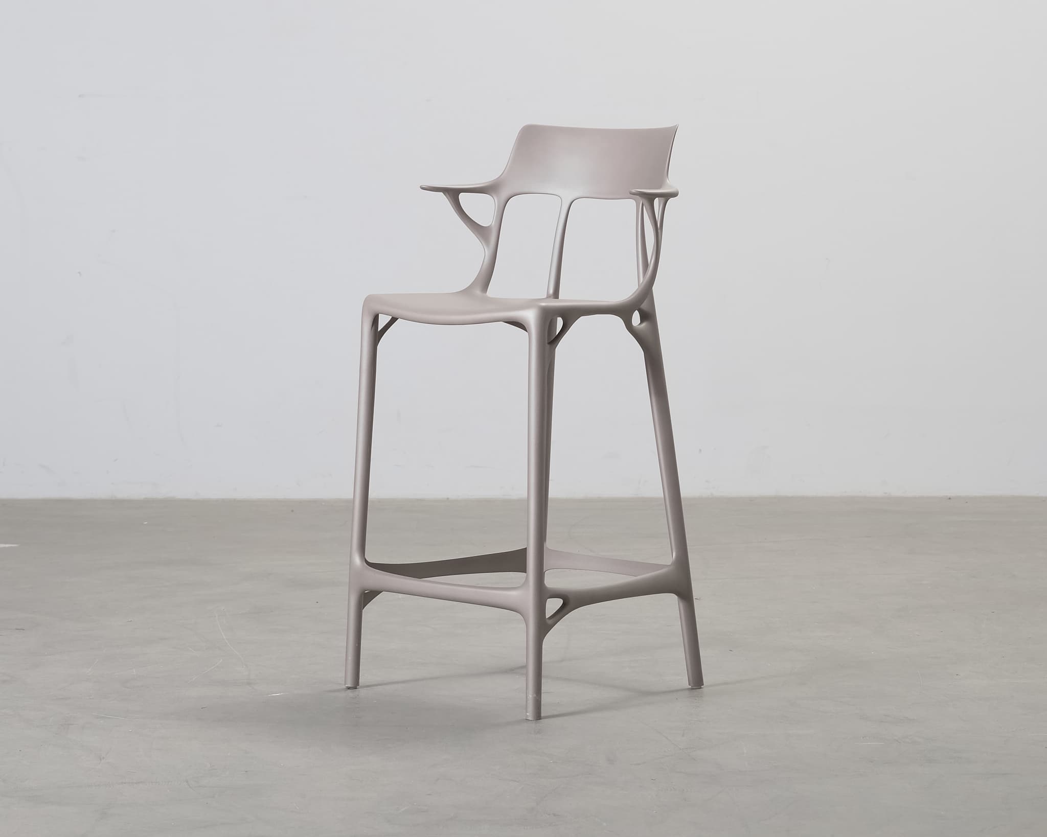 Kartell A.I. Recycled barstol grå