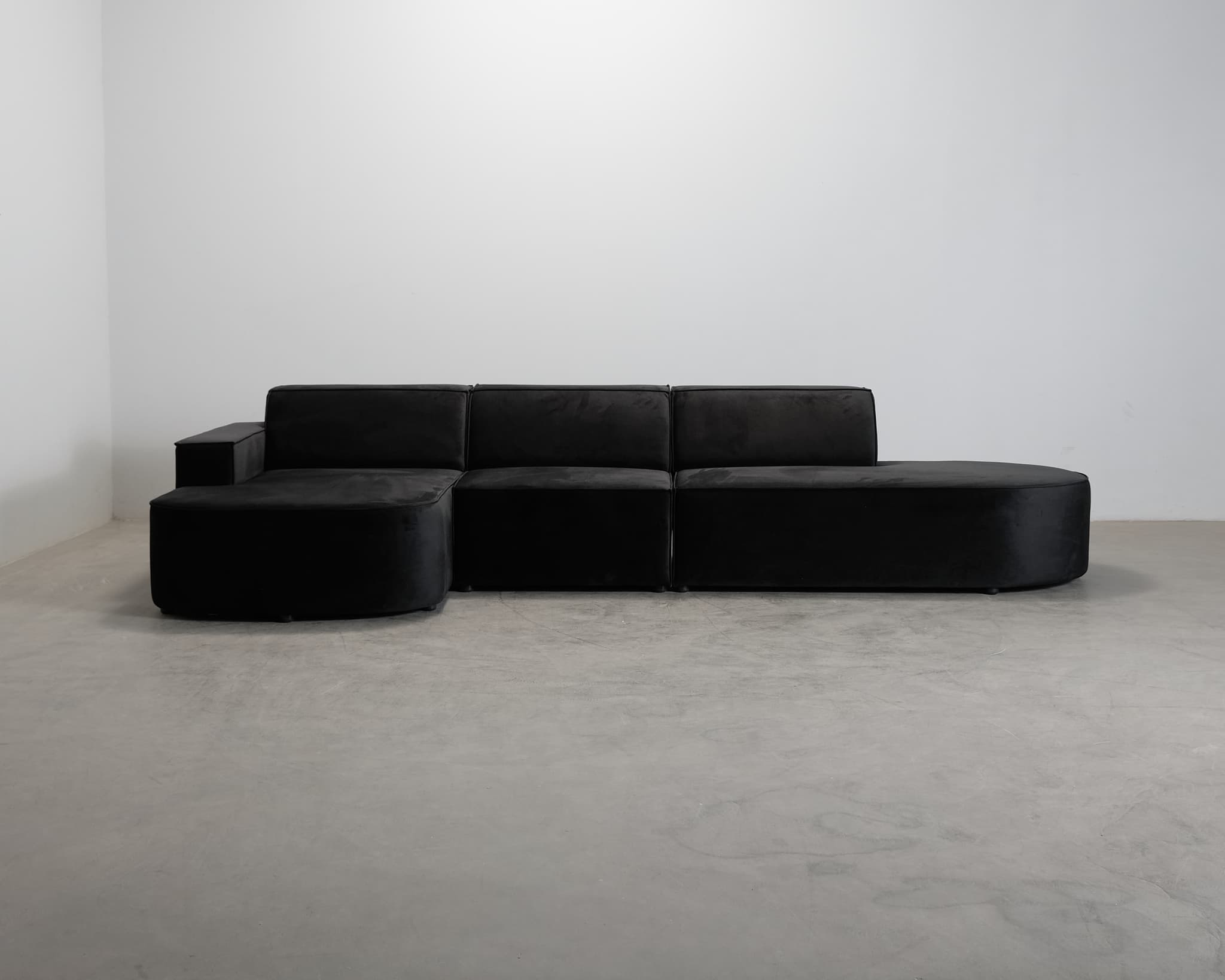 Micadoni Jodie 4-sits divansoffa svart