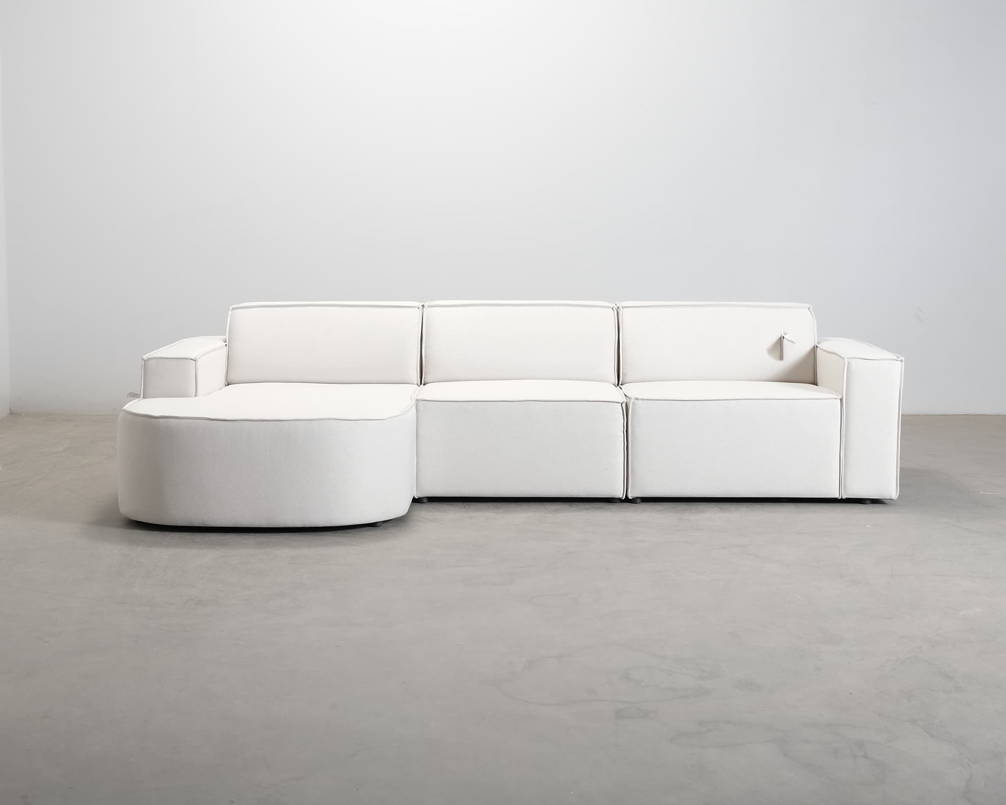 Micadoni Jodie 4-sits divansoffa ljusbeige