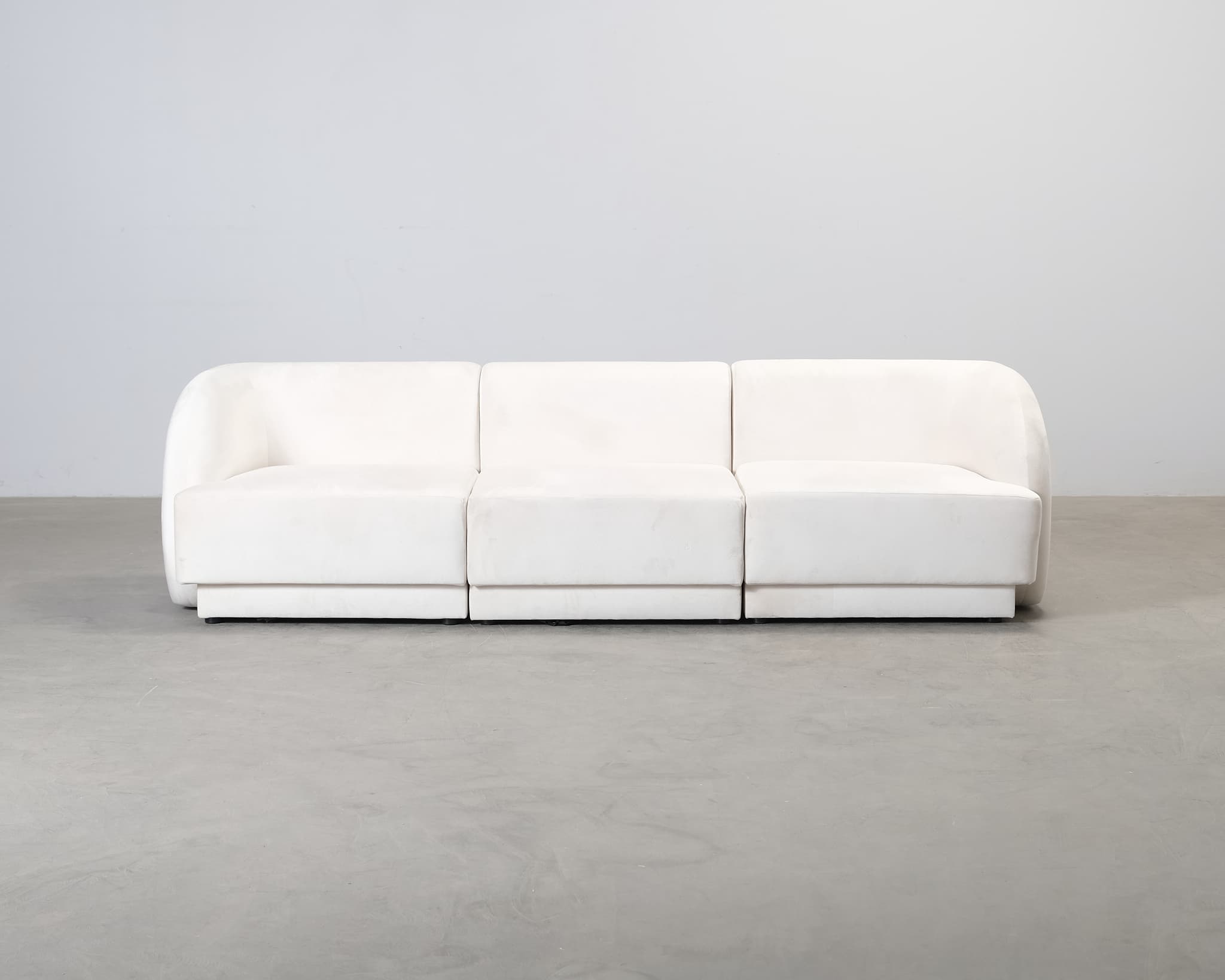 Micadoni Miley 3-sits soffa naturvit