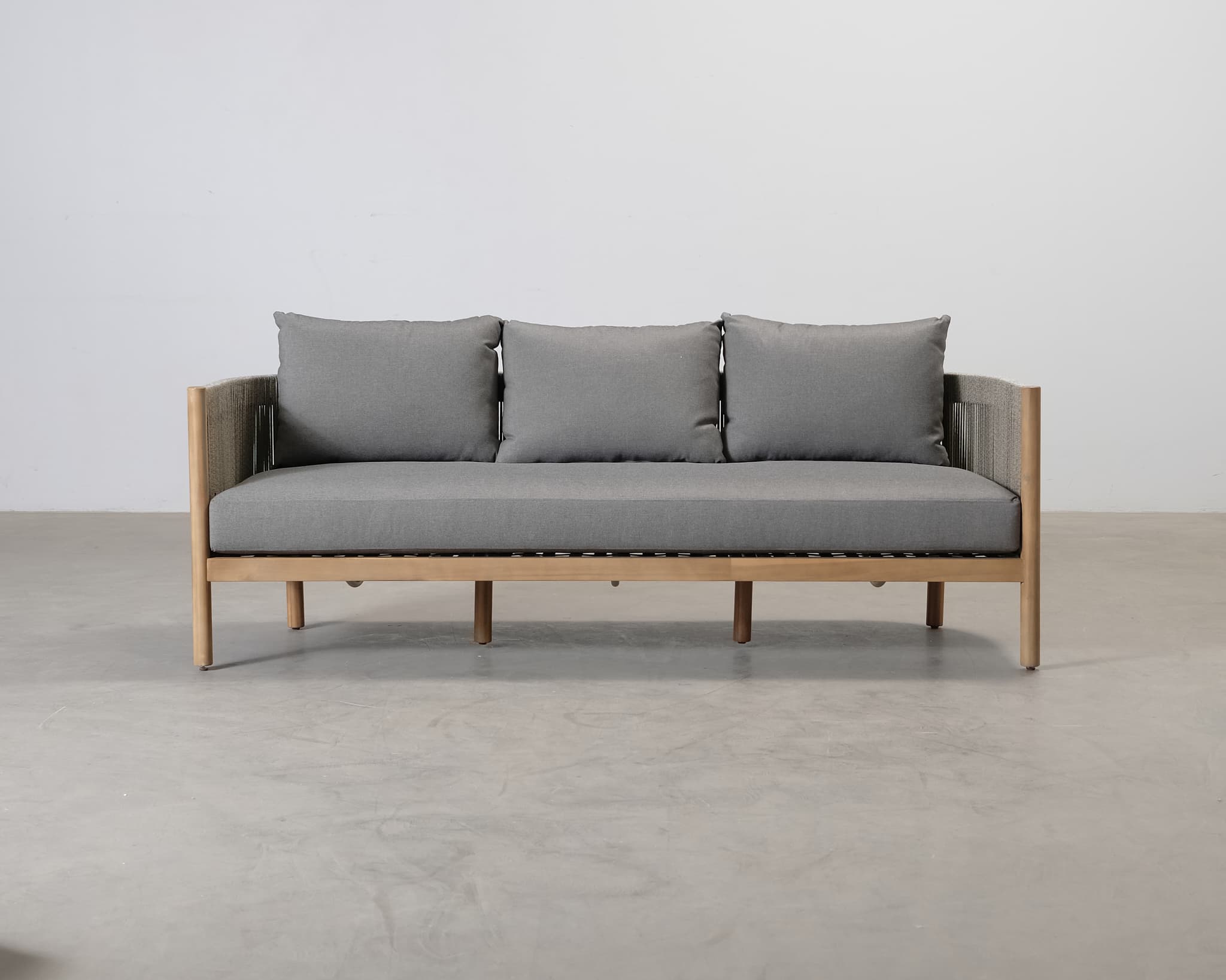 Micadoni Majorelle 3-sits soffa grå