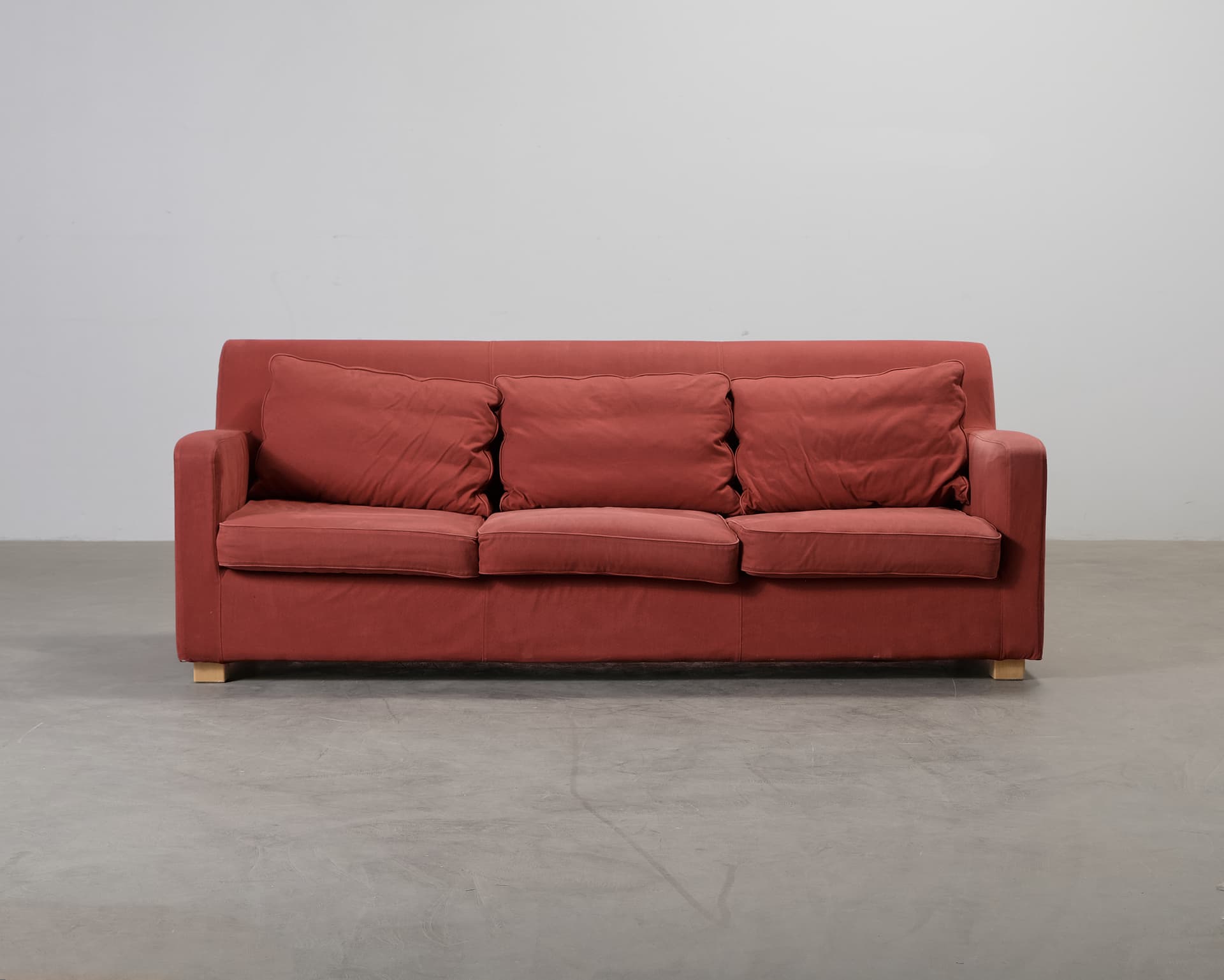 Artek 593 3-sits soffa röd