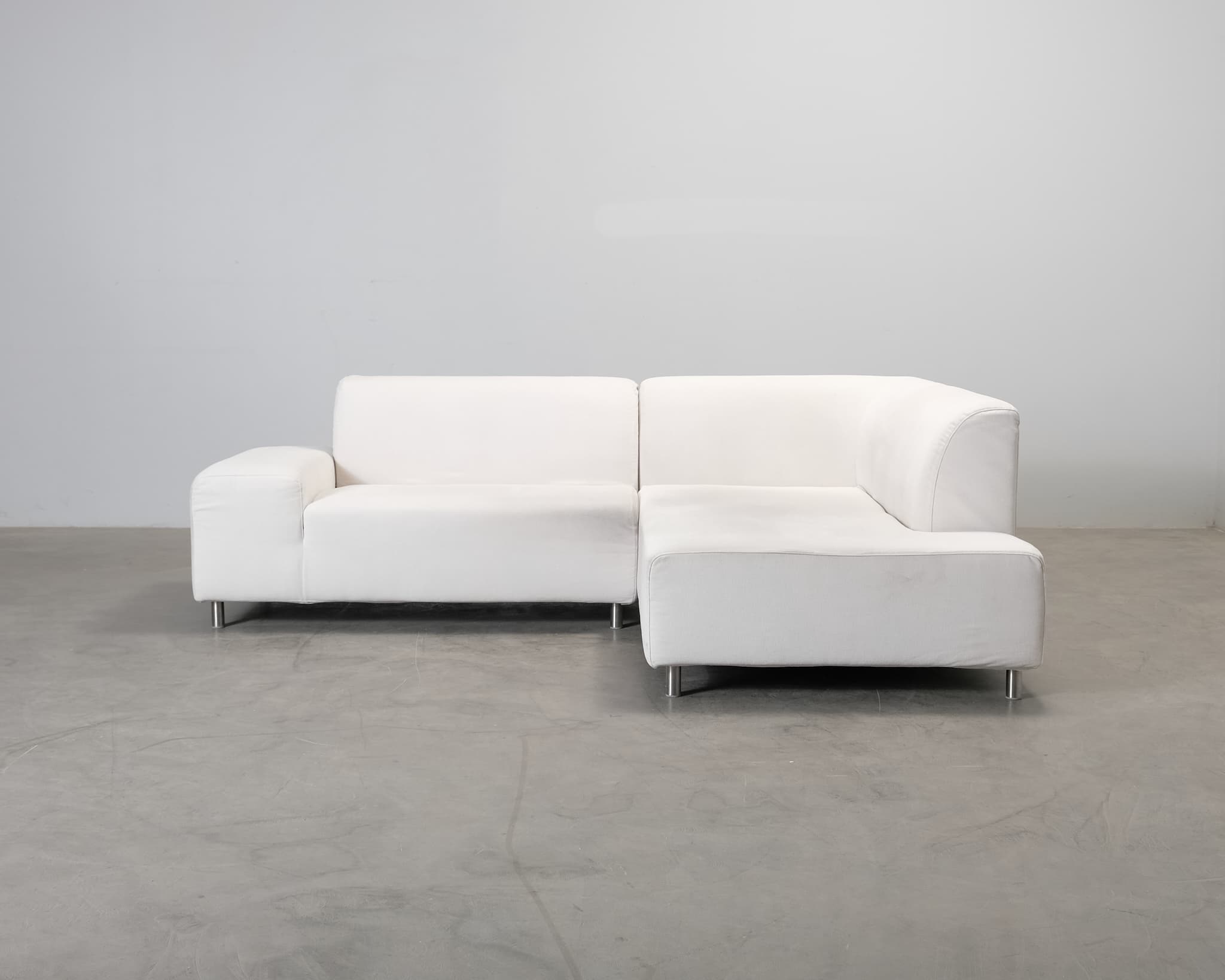 Adea Camp 3-sits hörnsoffa vit