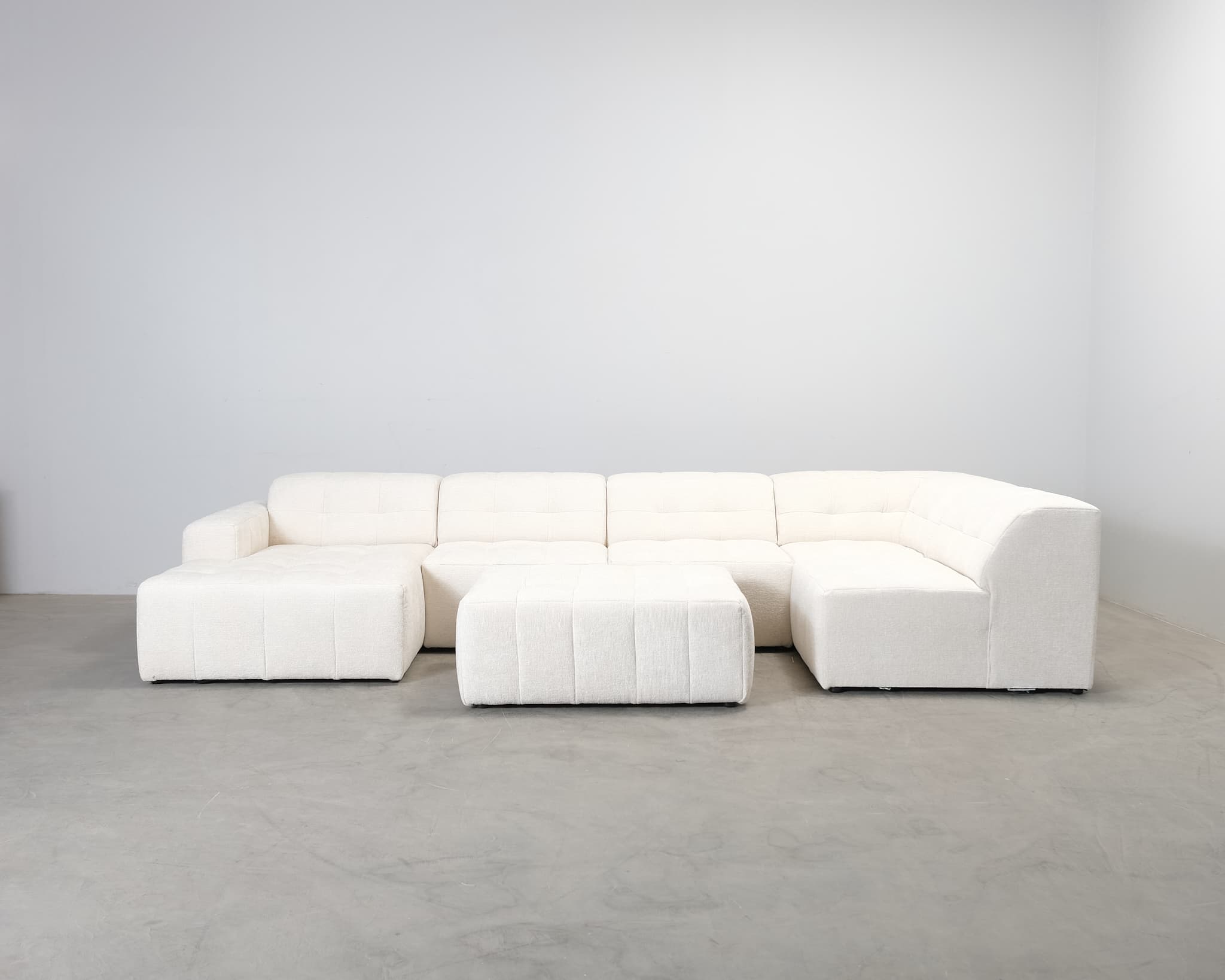 Cosmopolitan Design U-soffa ljusbeige