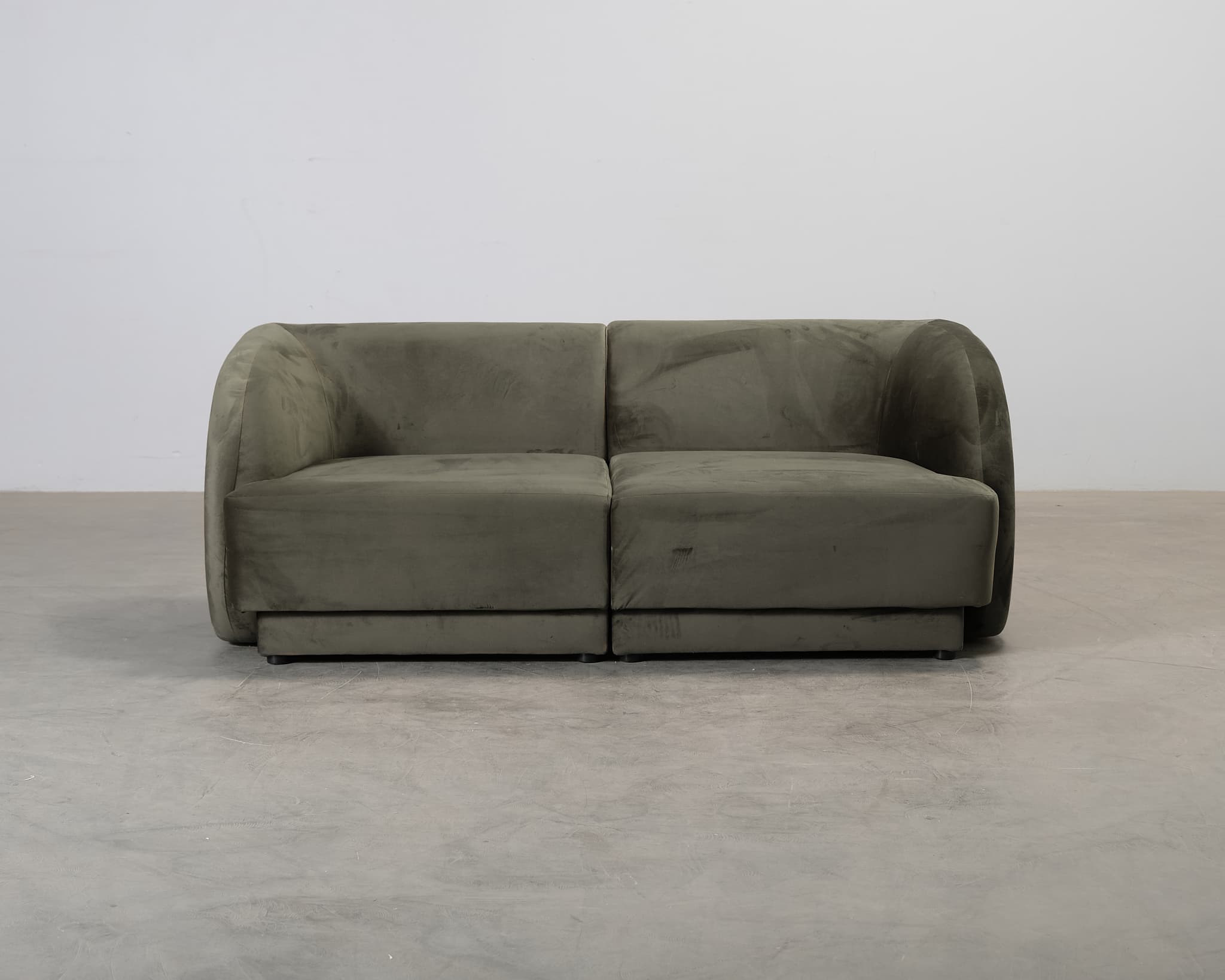 Micadoni Miley 2-sits soffa grön