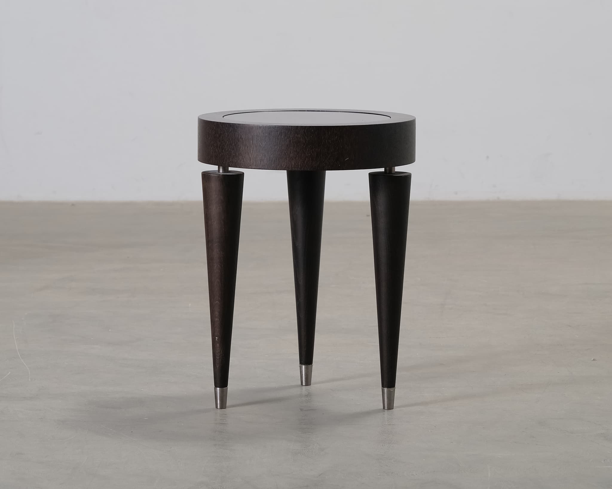 Sidobord ø 40 cm svart