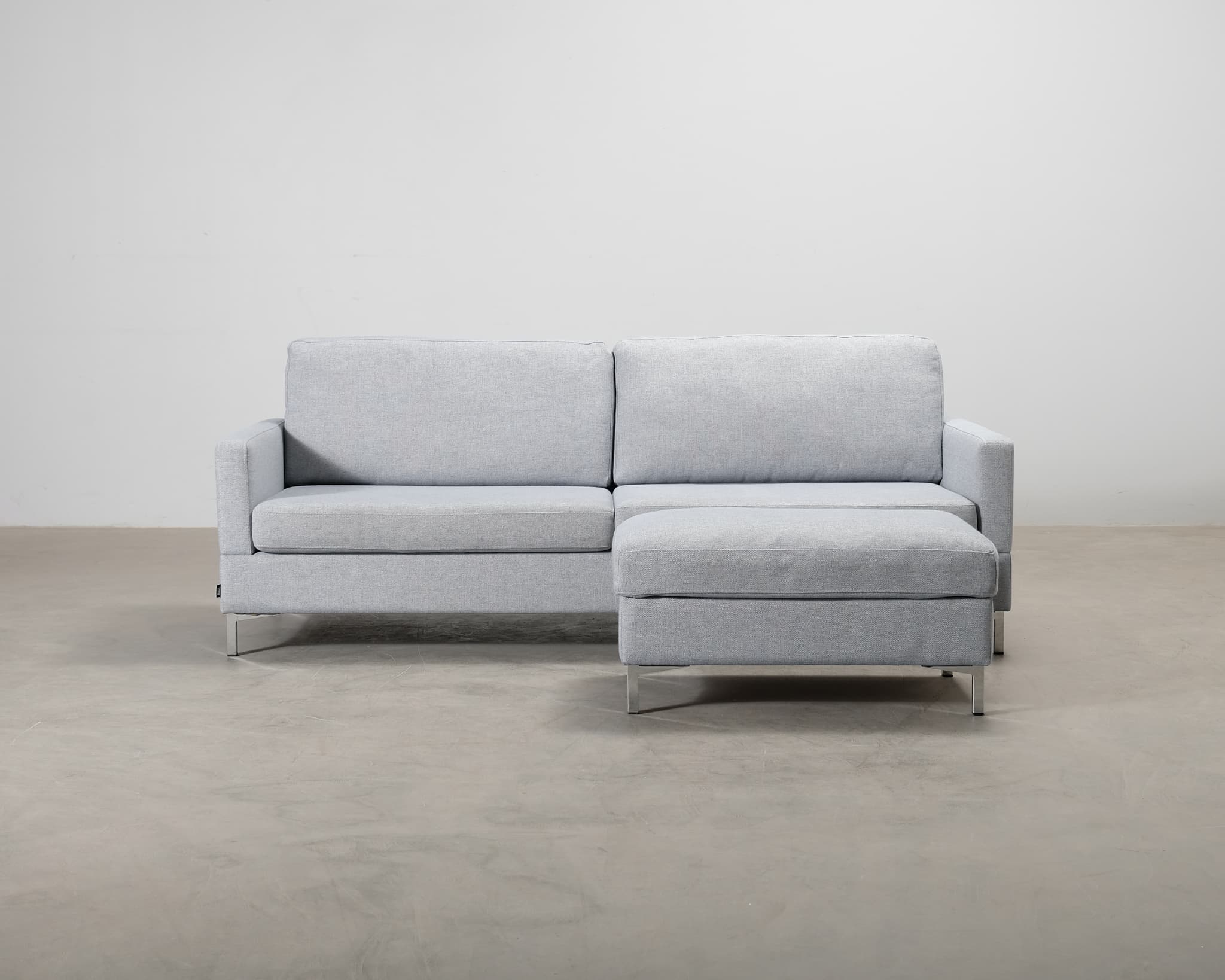 Isku 2,5-sits soffa med fotpall grå