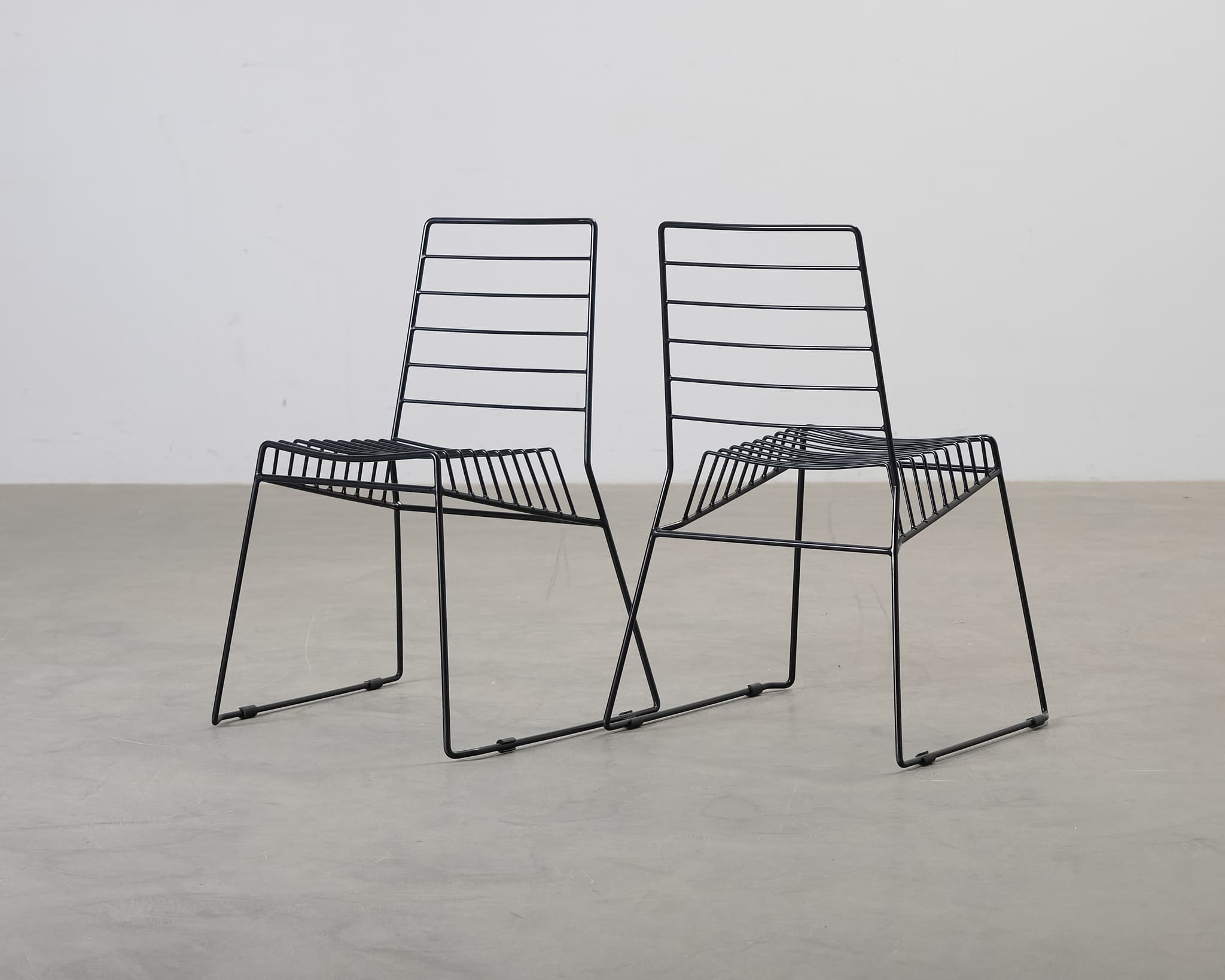 FeelDesign Strong trädgårdsstol svart, set om 2