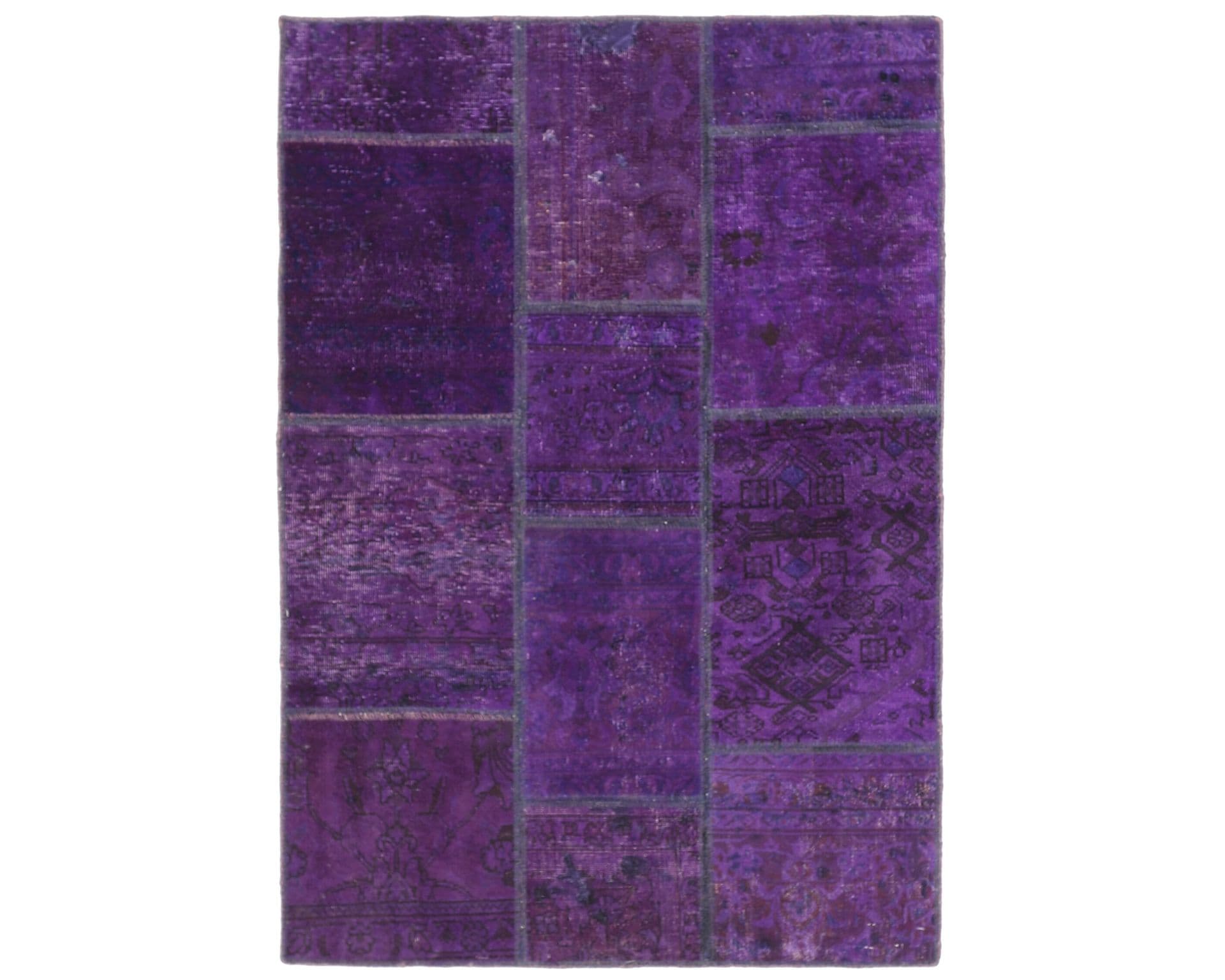 Vintage Patchwork orientalisk matta 104 x 152 cm