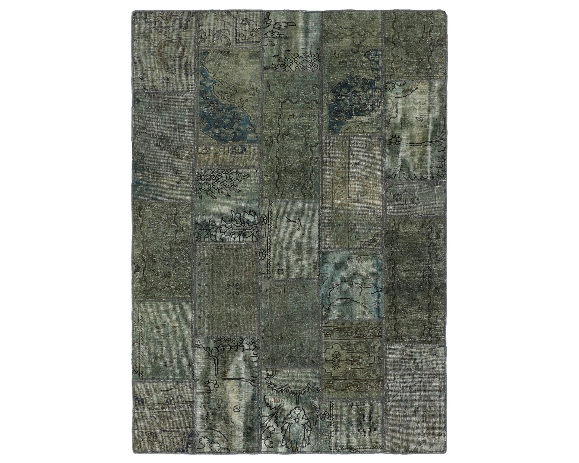 Vintage Patchwork orientalisk matta 143 x 206 cm