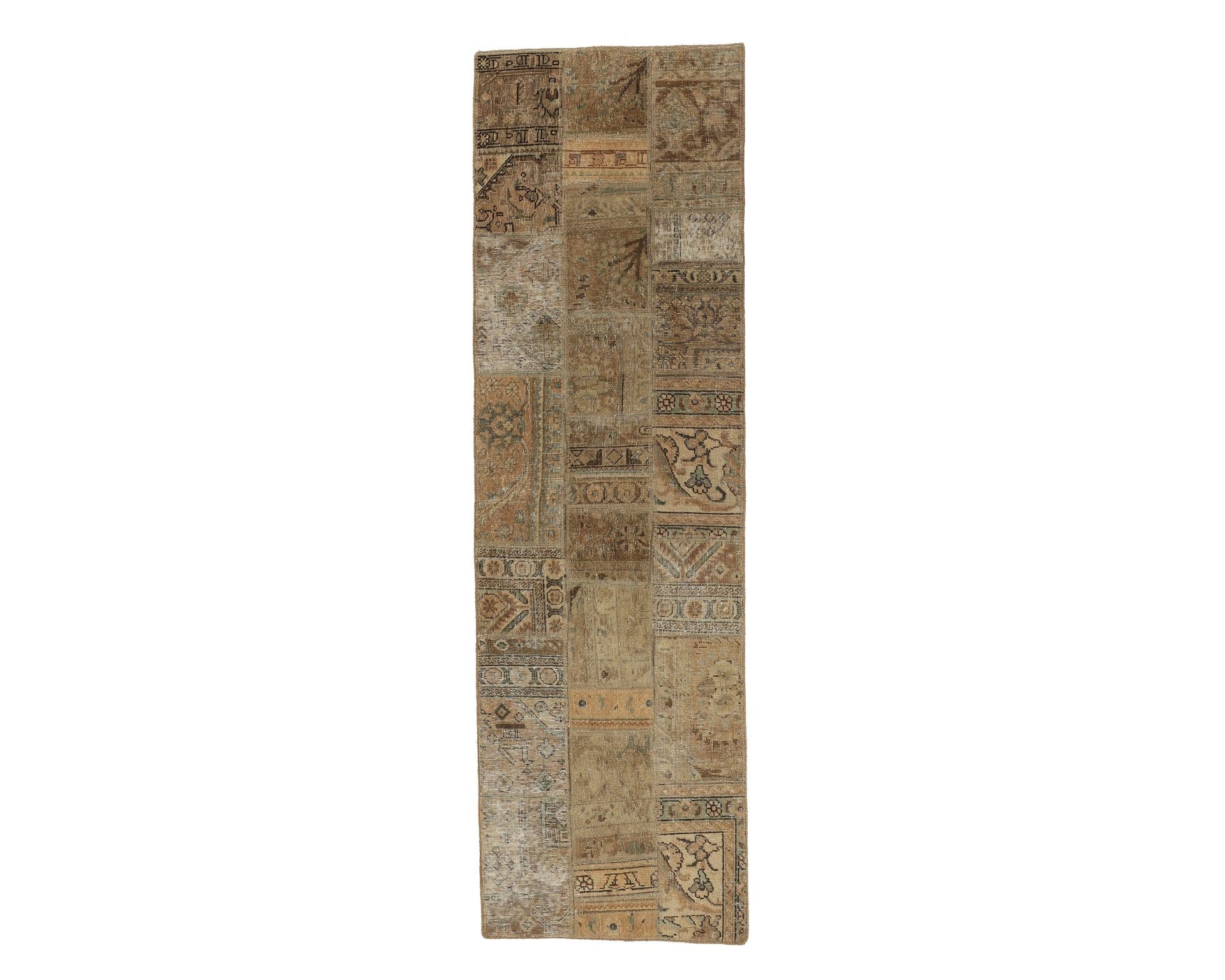 Vintage Patchwork orientalisk matta 75 x 253 cm