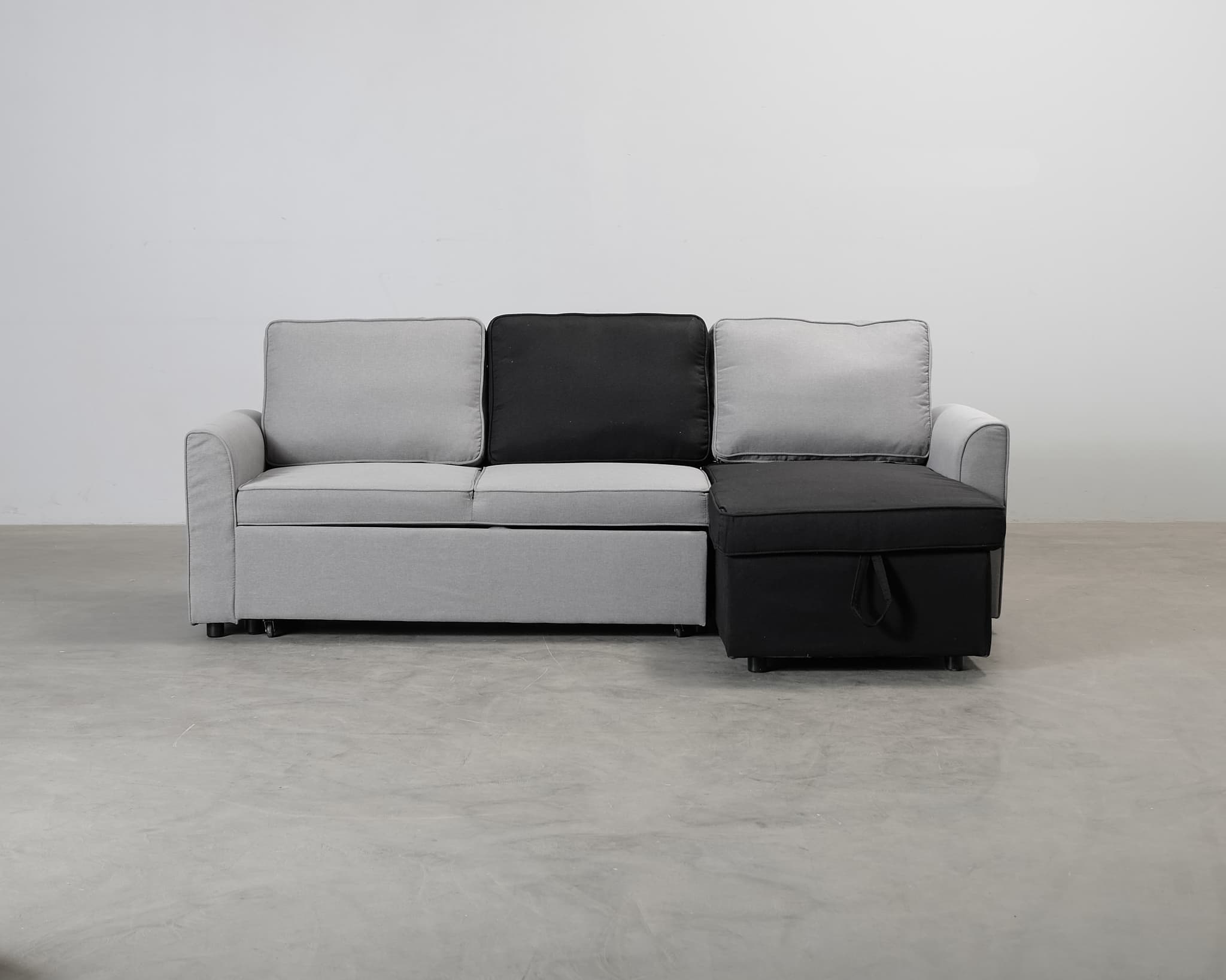 Nesna 3-sits bäddsoffa grå