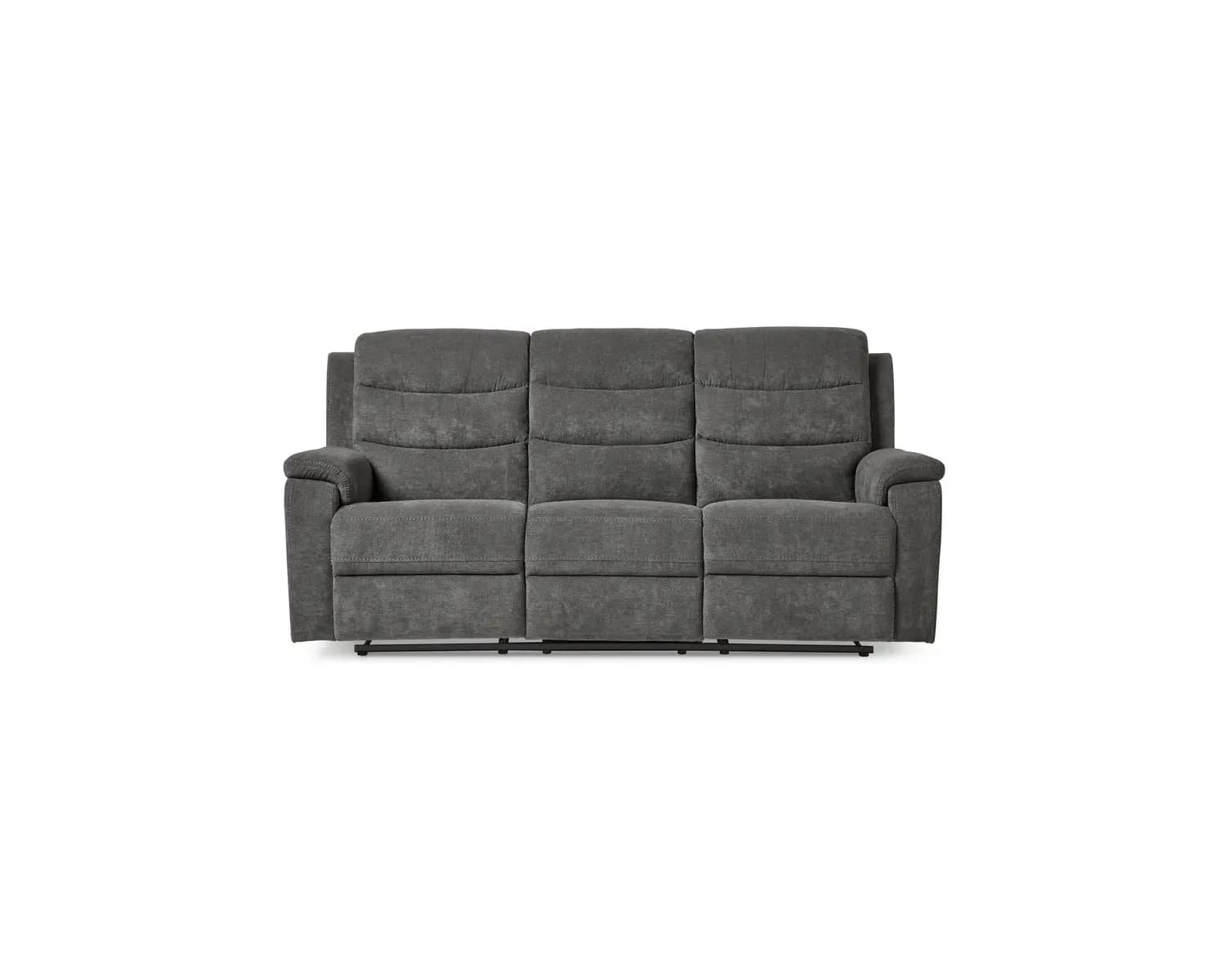 Mio Lazy 3-sits reclinersoffa grå