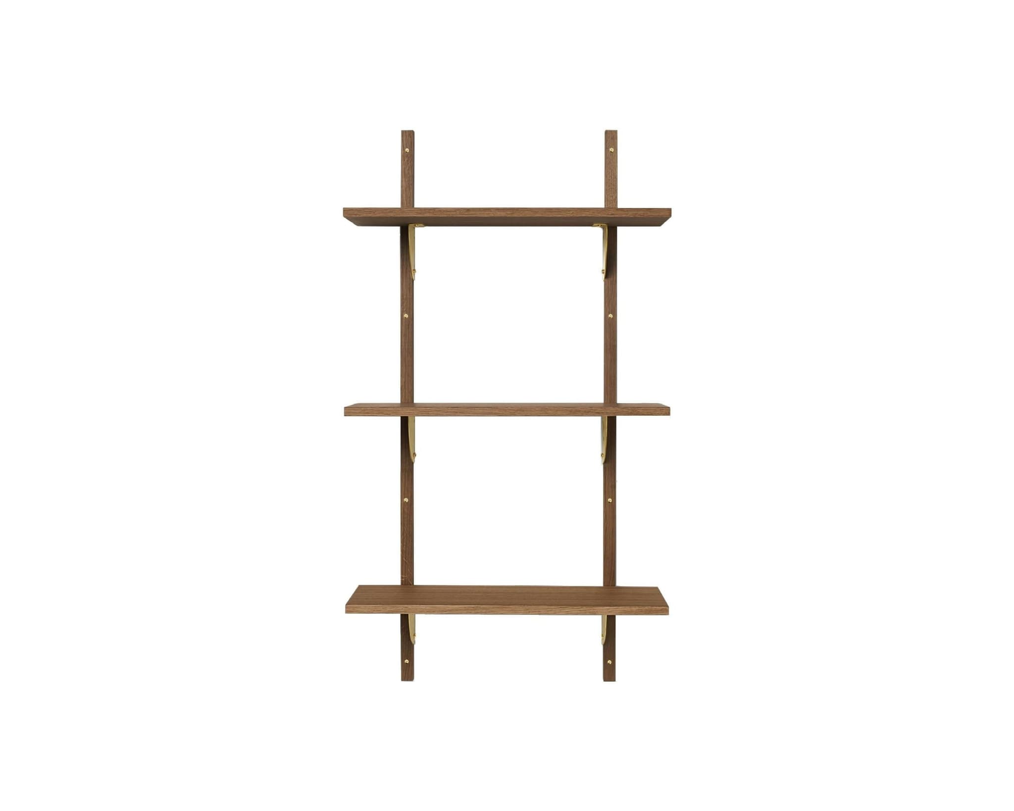 Ferm Living Sector Triple Narrow Shelf hylla rökt ek