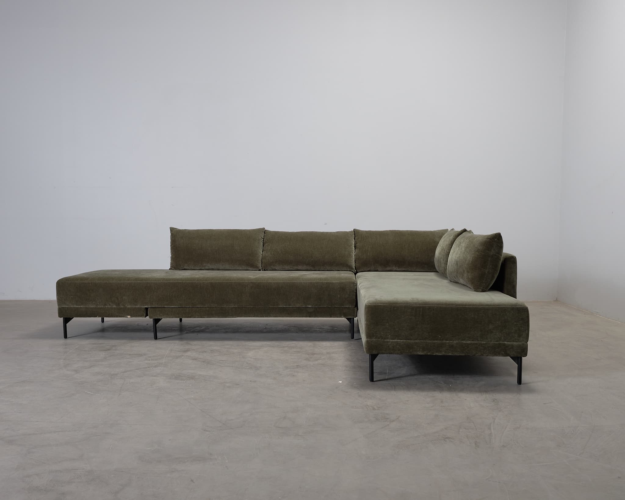 Sofacompany Vivica hörnsoffa med bädd grön