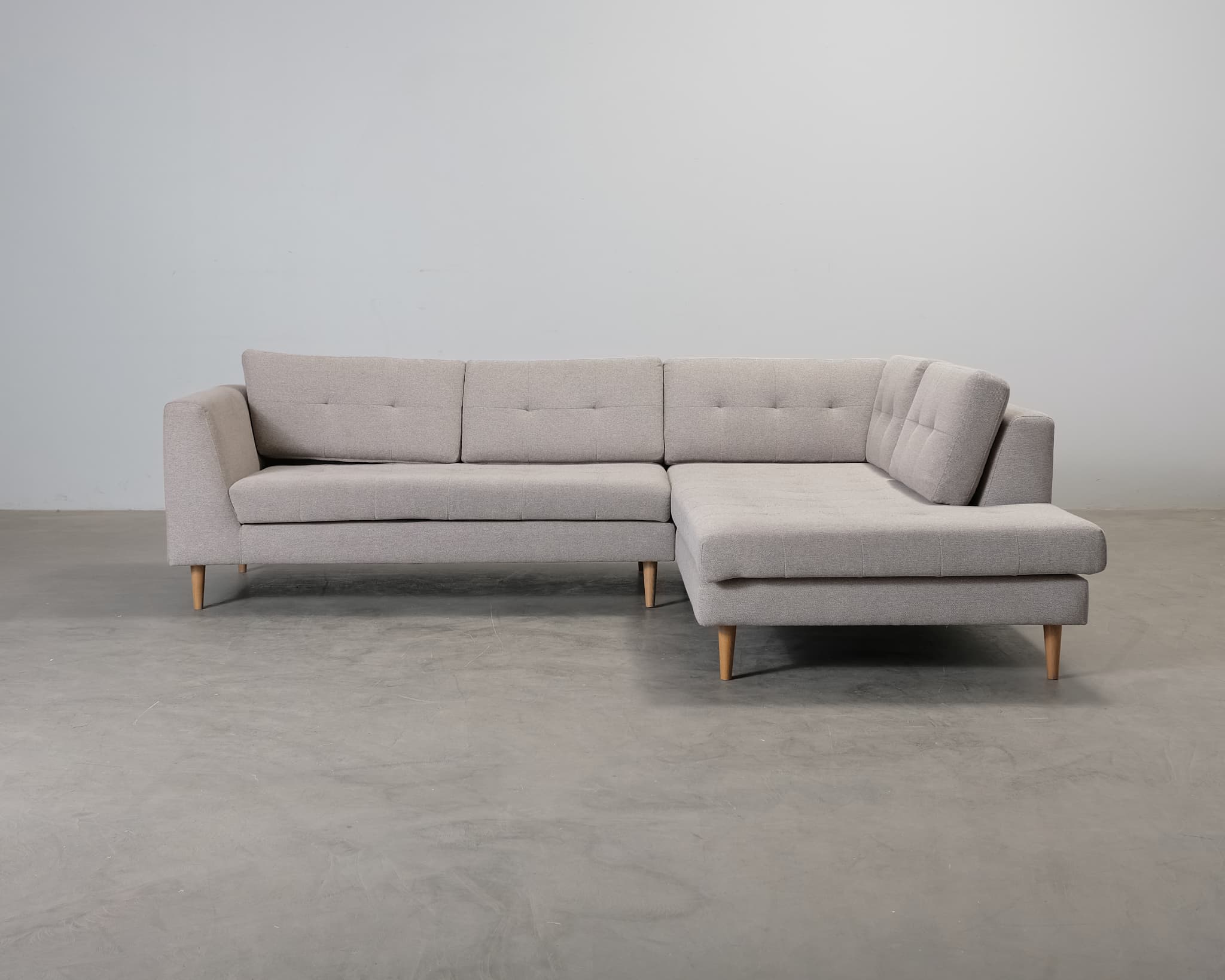 Sofacompany Nelson 3-sits hörnsoffa med öppet avslut greige