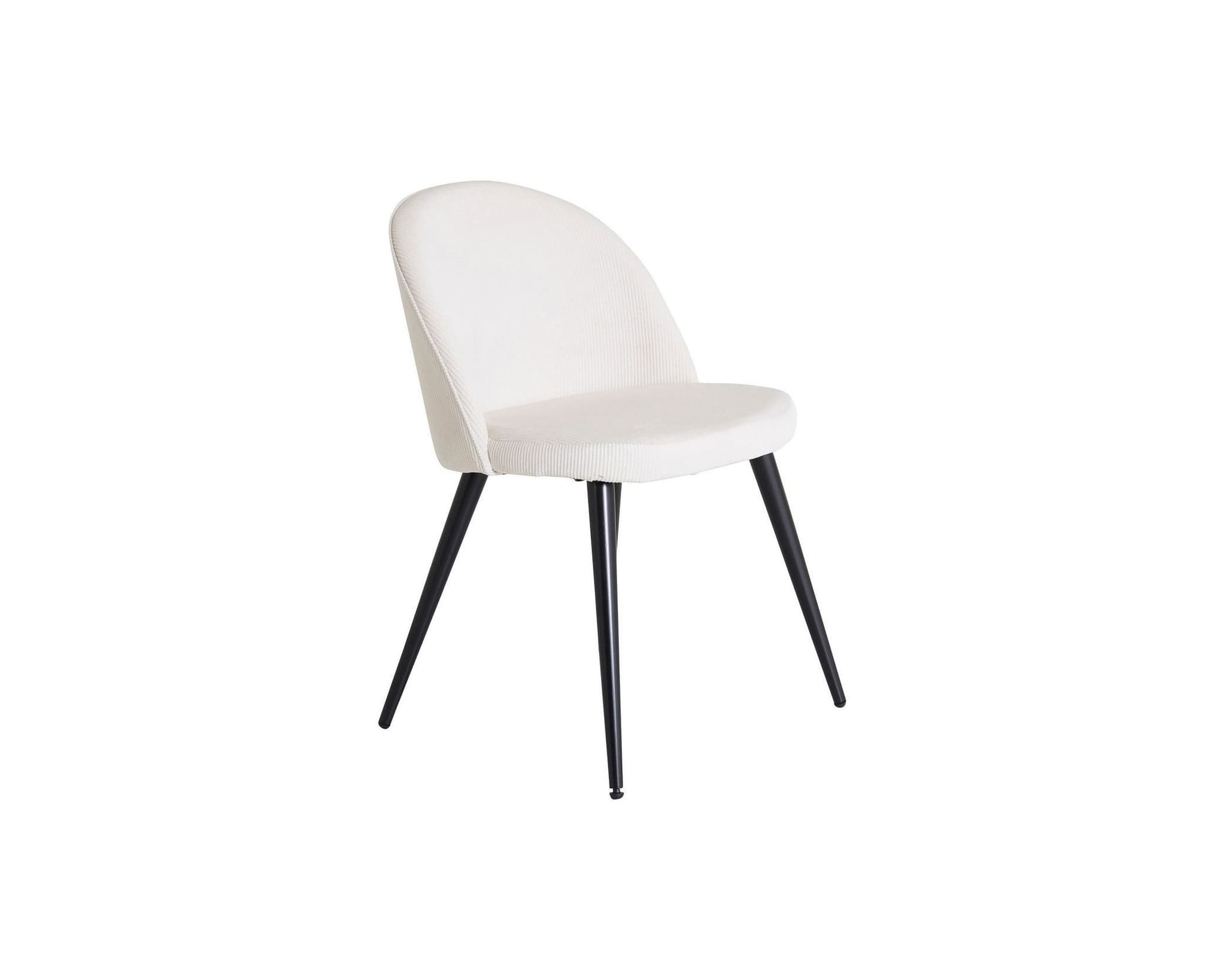 Velvet Deluxe matstol vit, set om 2